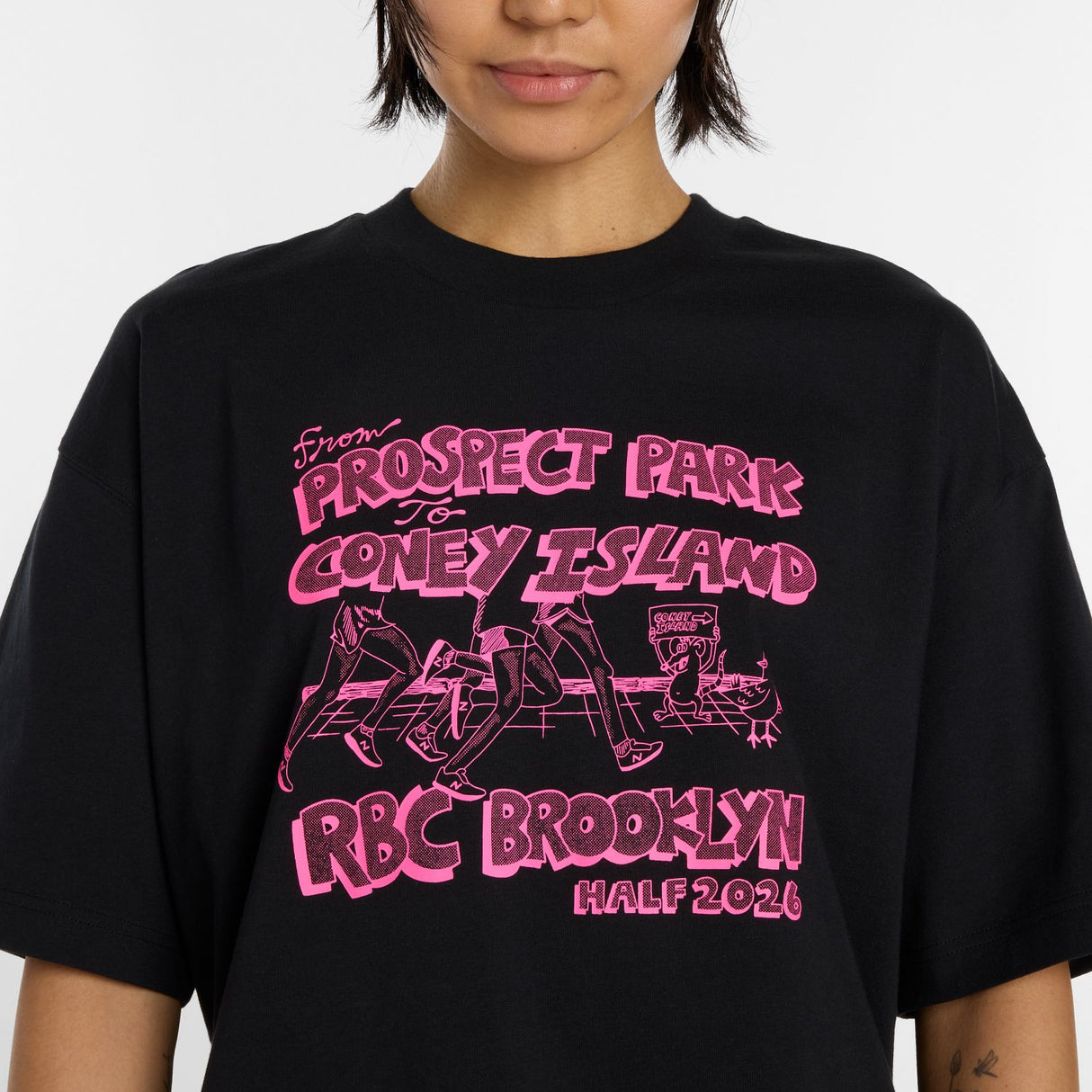 New Balance Women's RBC Brooklyn Half Graphic Oversized T-Shirt-4