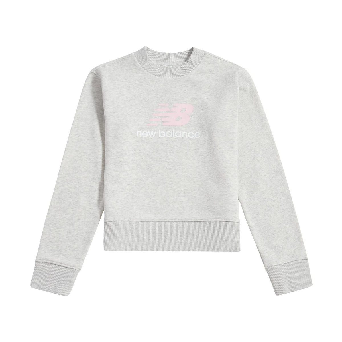New Balance Girls' BB Stacked Logo Crew-1