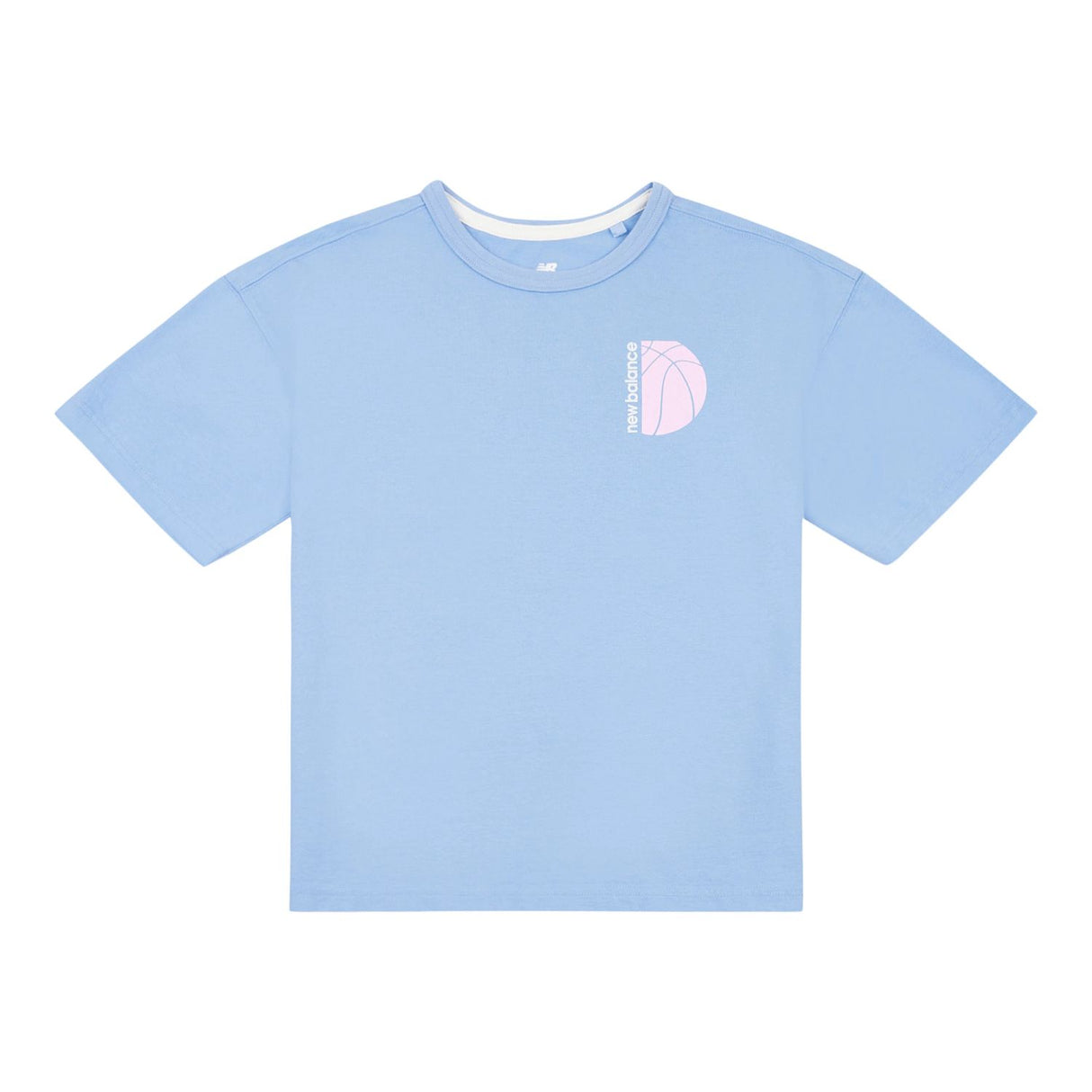 New Balance Girls' Hoops Court Graphic T-Shirt-1
