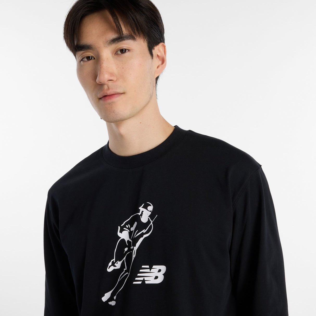 New Balance Men's Shohei Always On Logo Long Sleeve T-Shirt-5