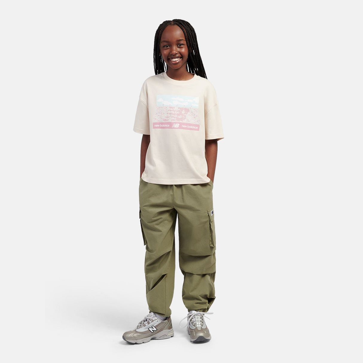 New Balance Girls' Stands Graphic T-Shirt-4