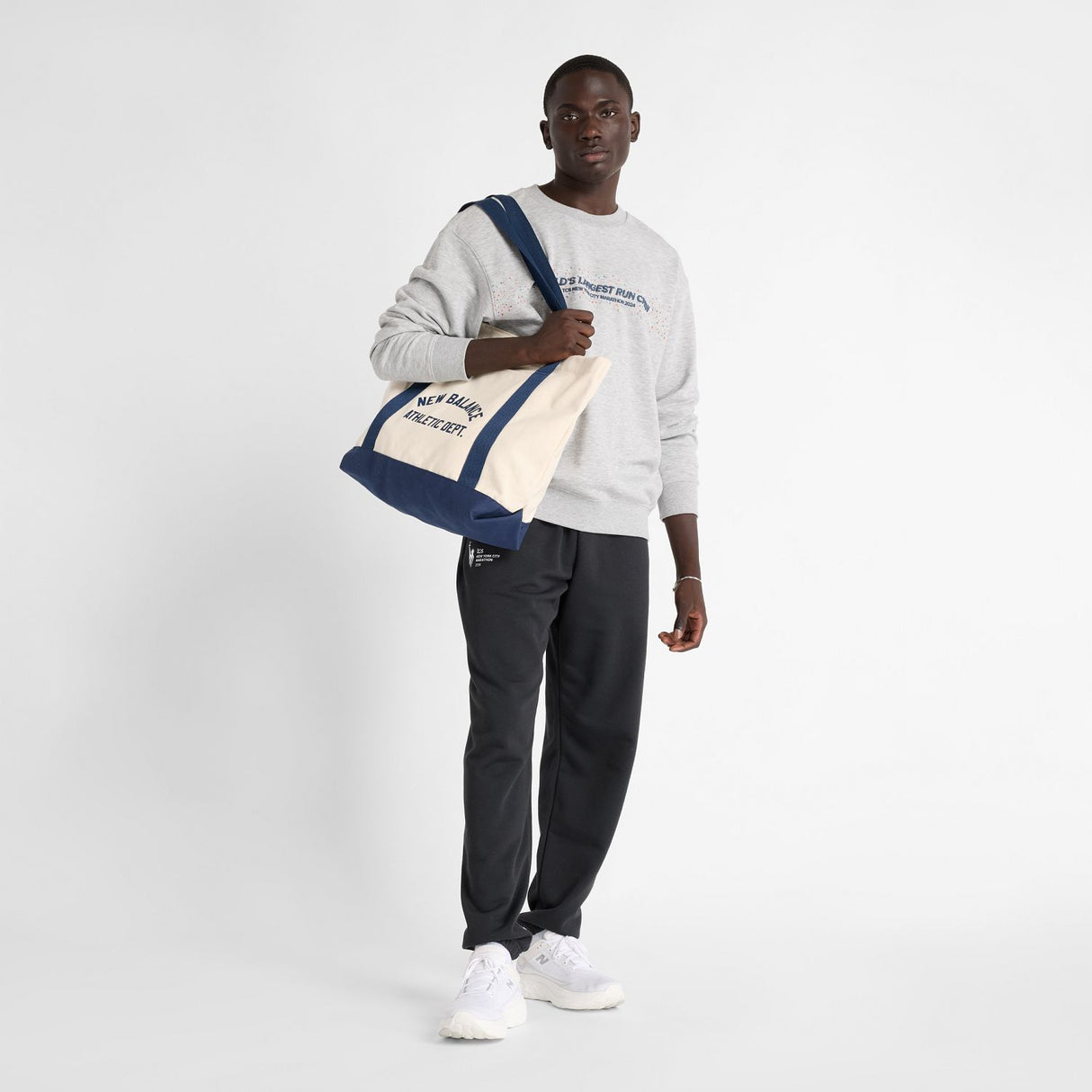 New Balance Men's NYC Marathon French Terry Graphic Crew-1