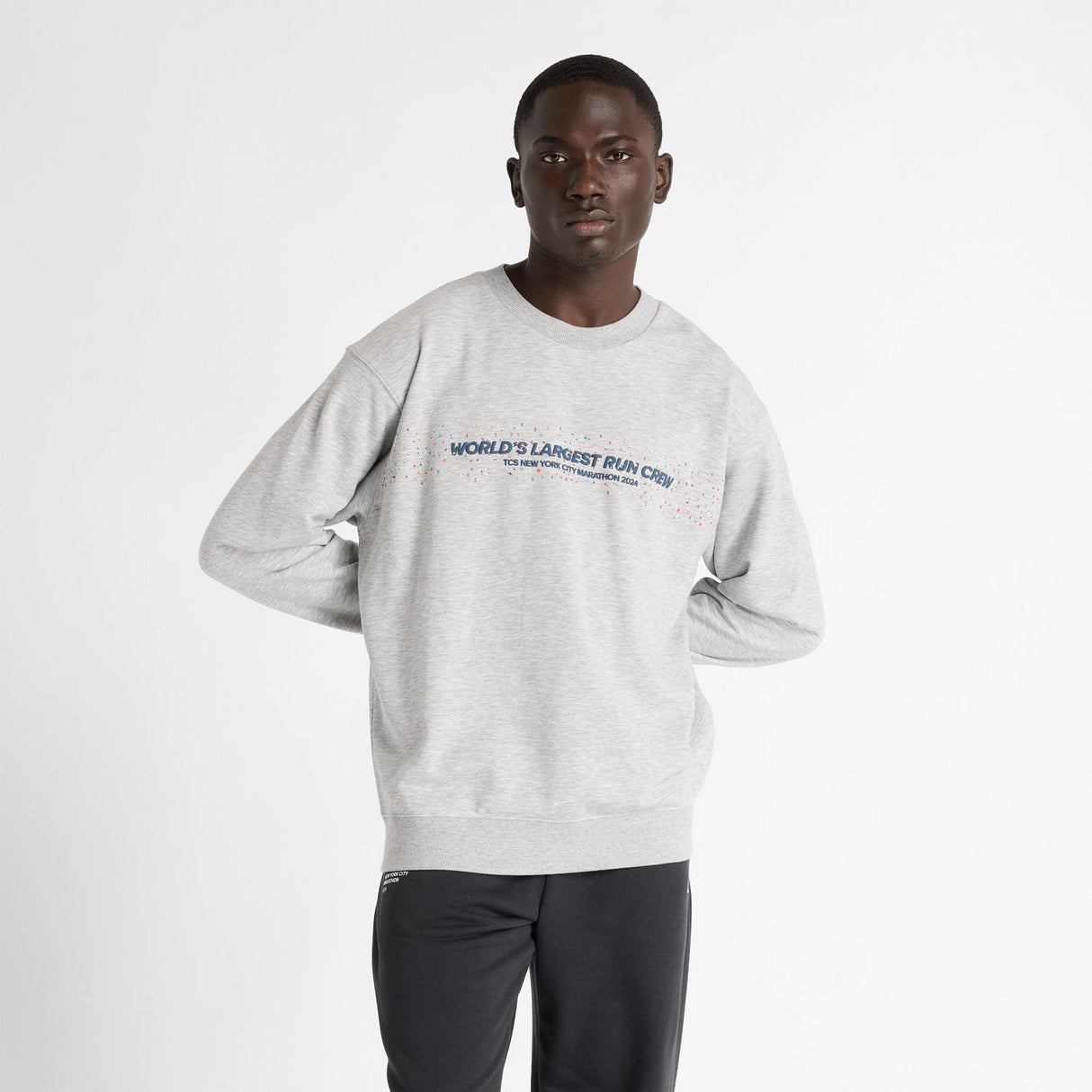 New Balance Men's NYC Marathon French Terry Graphic Crew-3