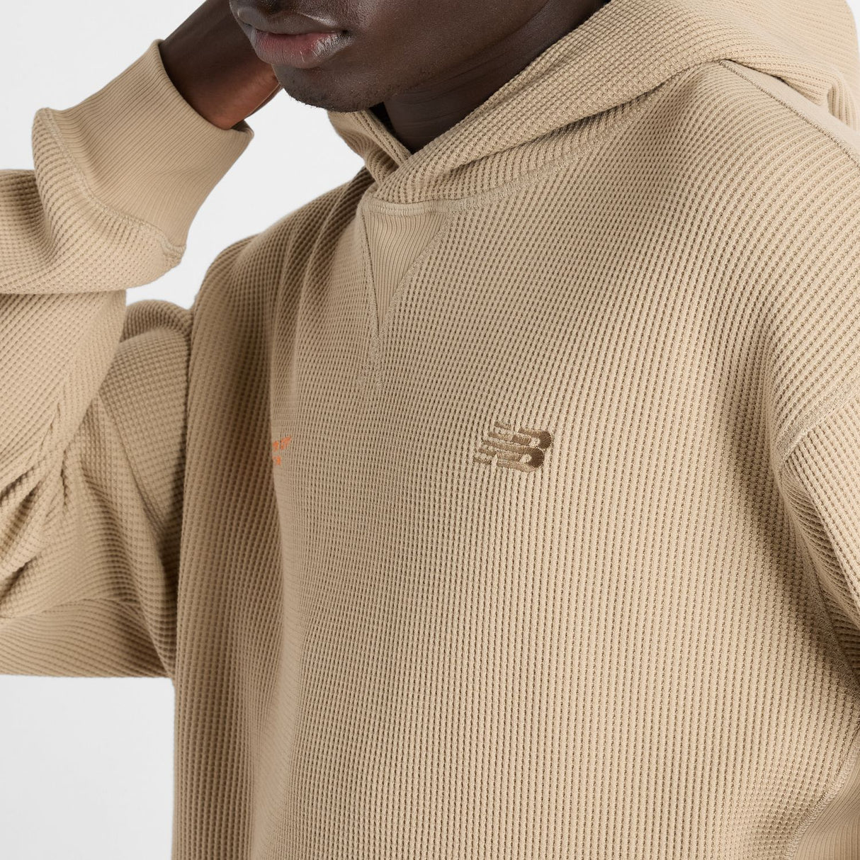 New Balance Men's NYC Marathon Waffle Knit Hoodie-7
