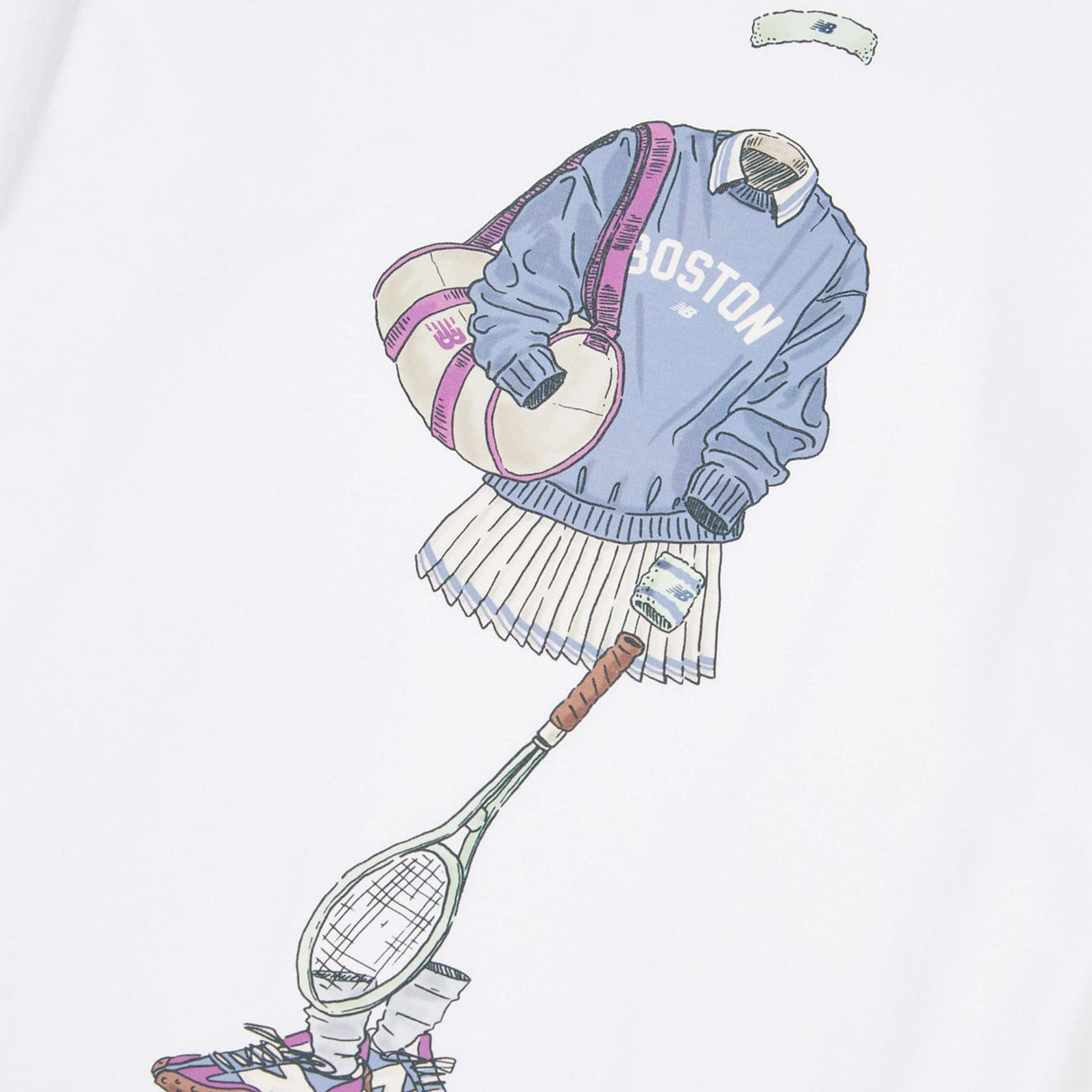 New Balance Girls' Tennis Girl Graphic T-Shirt-9