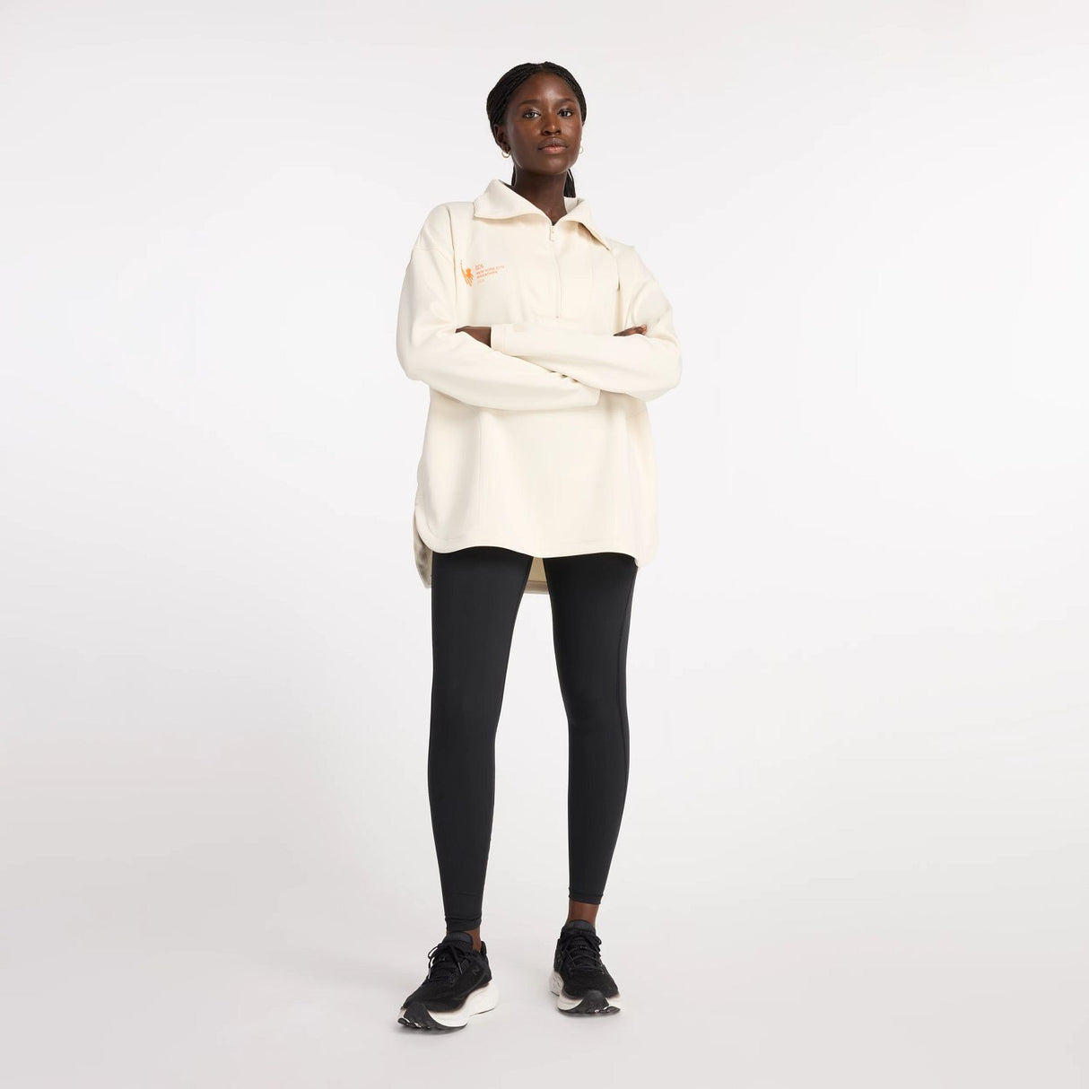 New Balance Women's NYC Marathon Oversized Half Zip-1