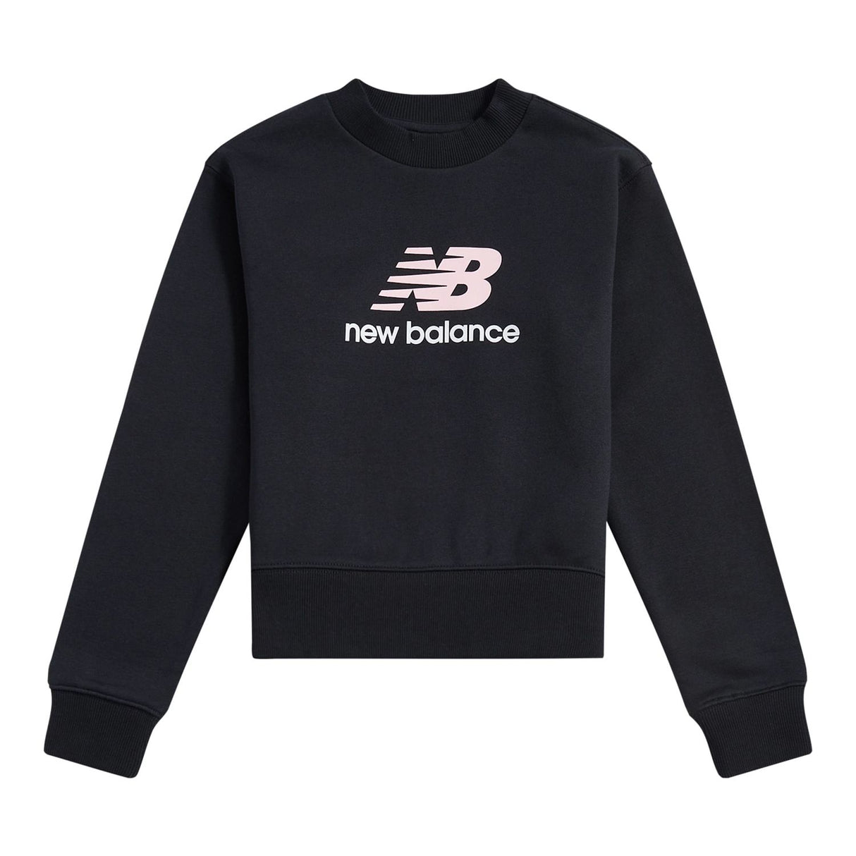 New Balance Girls' BB Stacked Logo Crew-1