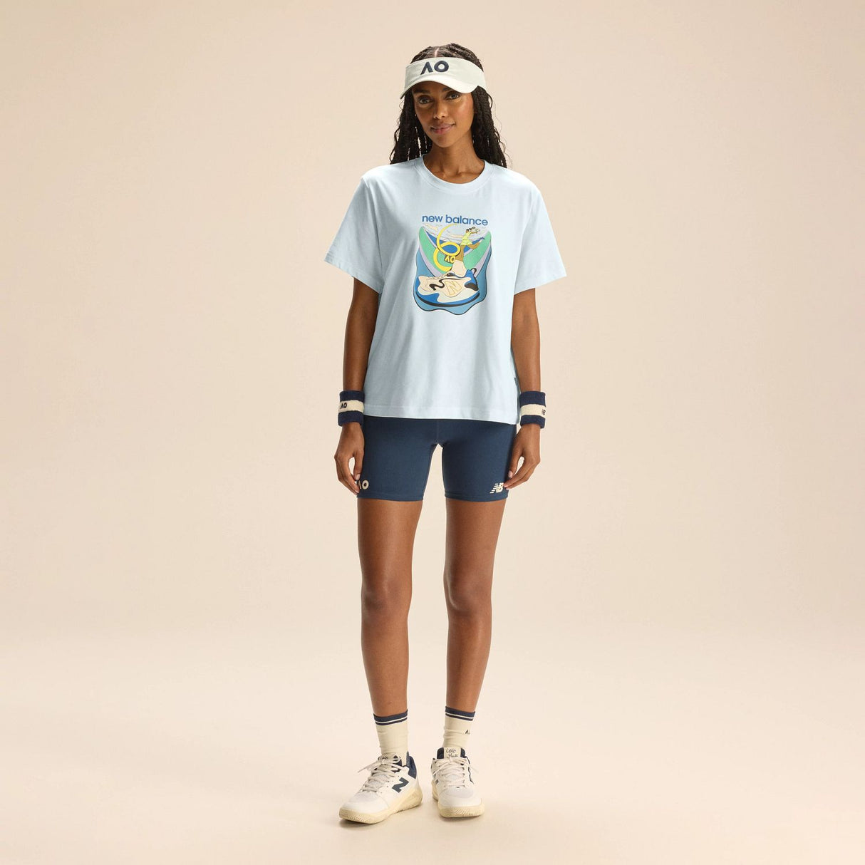New Balance Women's Australian Open Looper Graphic T-Shirt-2