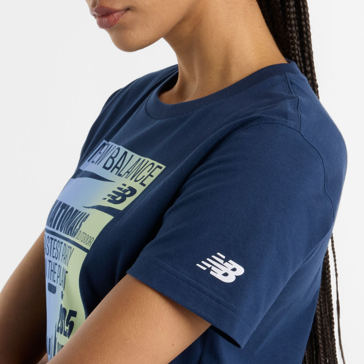 New Balance Women's Nationals Outdoor Net Logo T-Shirt-5