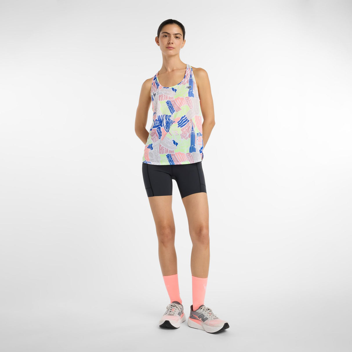 New Balance Women's NYC Marathon Printed Athletics Tank-1