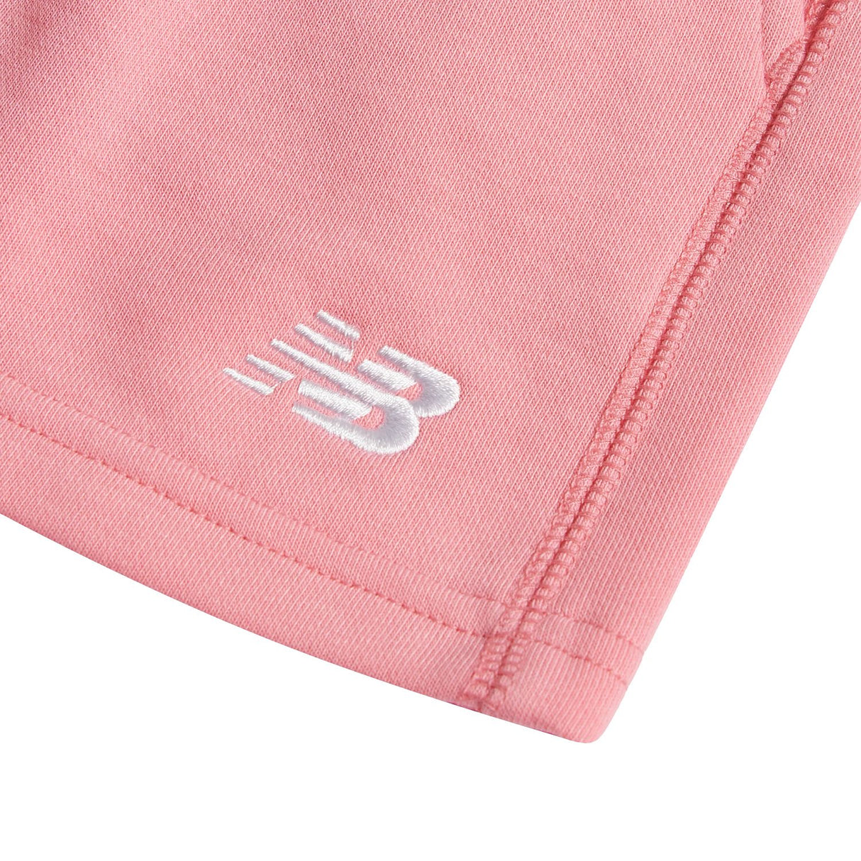 New Balance Girls' French Terry Small Logo Shorts-3