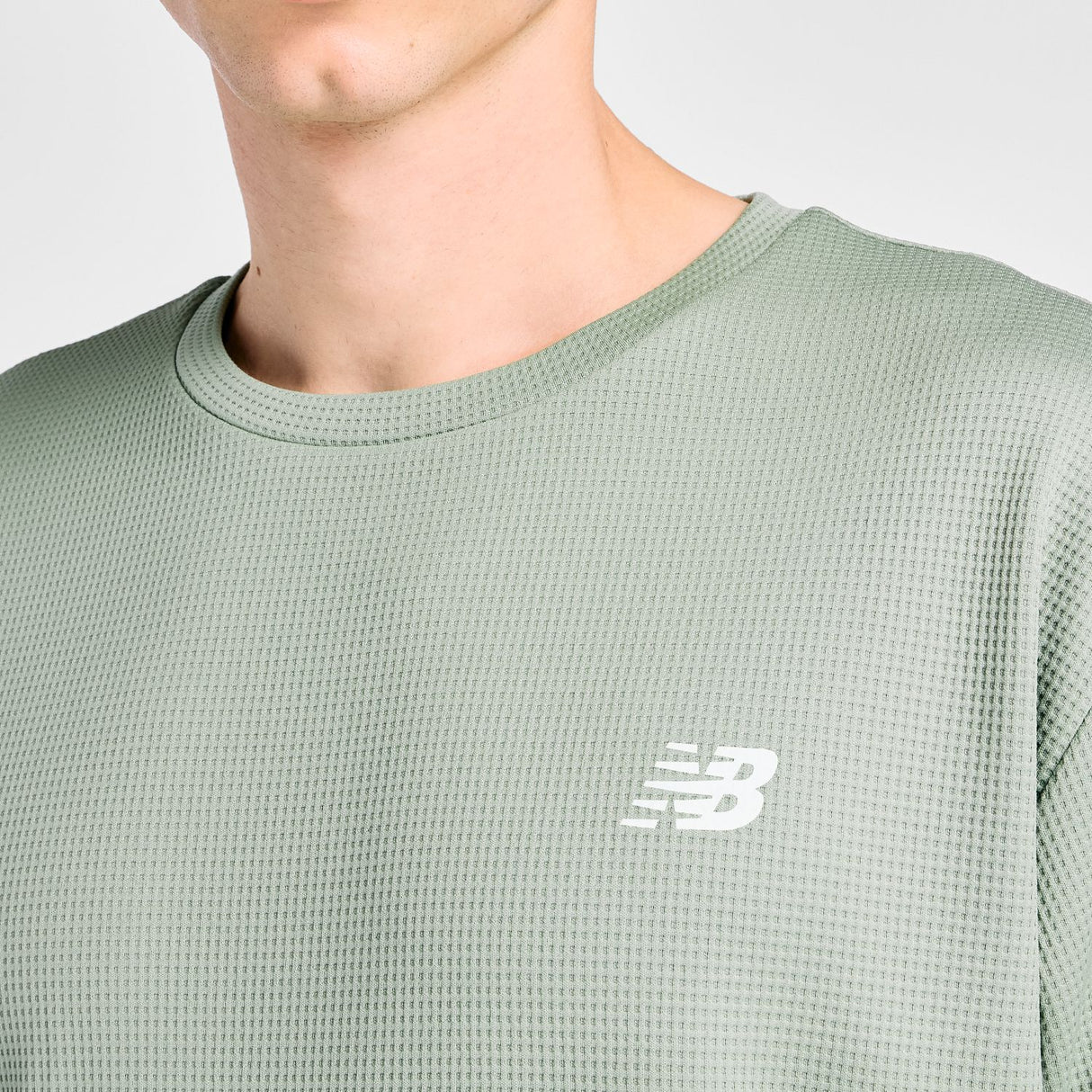 New Balance Men's Textured Check T-Shirt-4