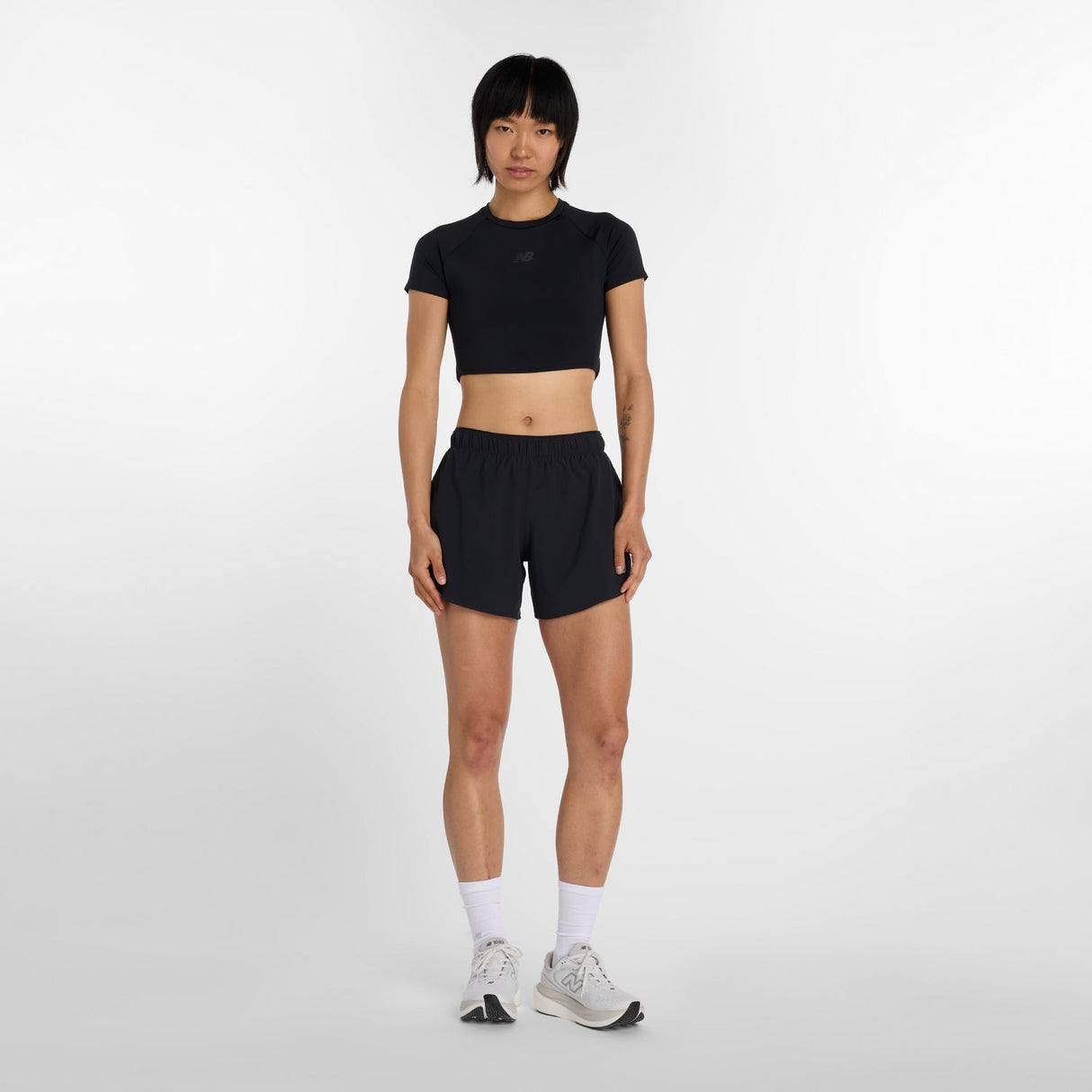 New Balance Women's RBC Brooklyn Half Fast Days Fitted Crop T-Shirt-1