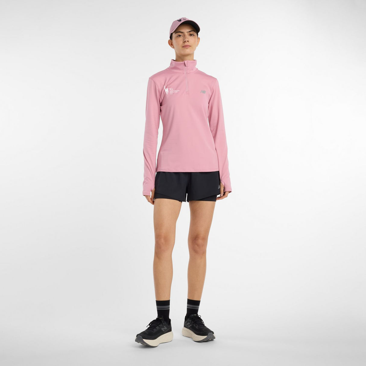 New Balance Women's NYC Marathon Space Dye 1/4 Zip-1
