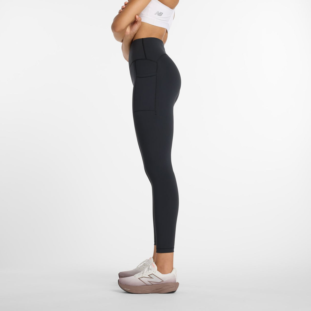 New Balance Women's NYC Marathon NB Sleek Pocket High Rise Leggings 25-3