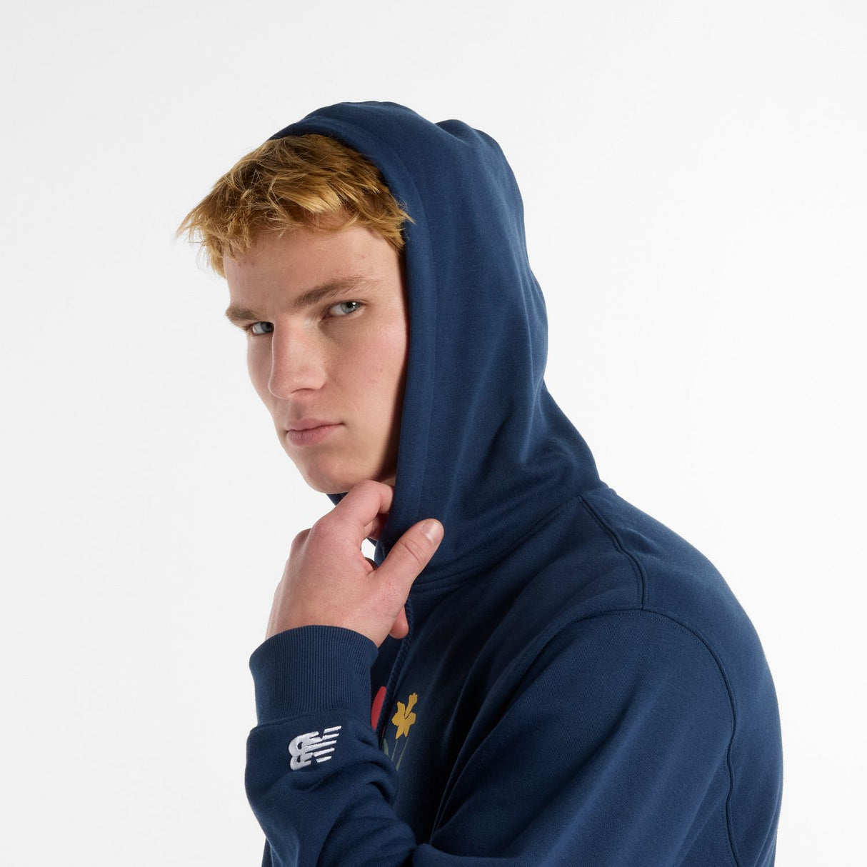 New Balance Men's United Airlines NYC Half French Terry Graphic Hoodie-7