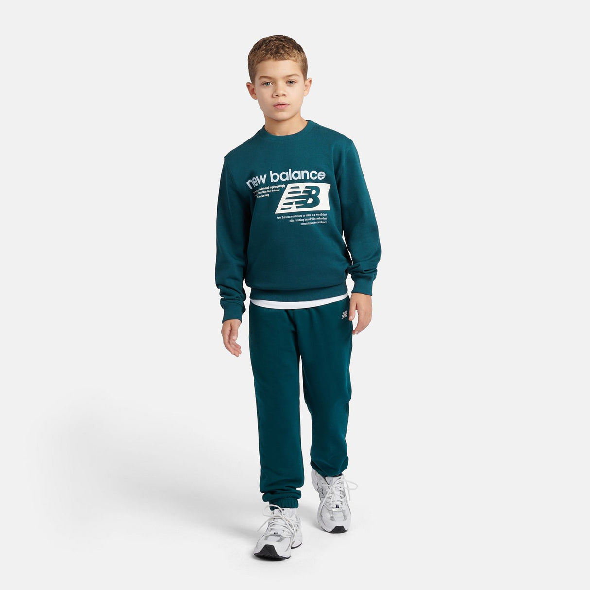New Balance Boys' Athletics Relaxed Player Graphic French Terry Crew-3
