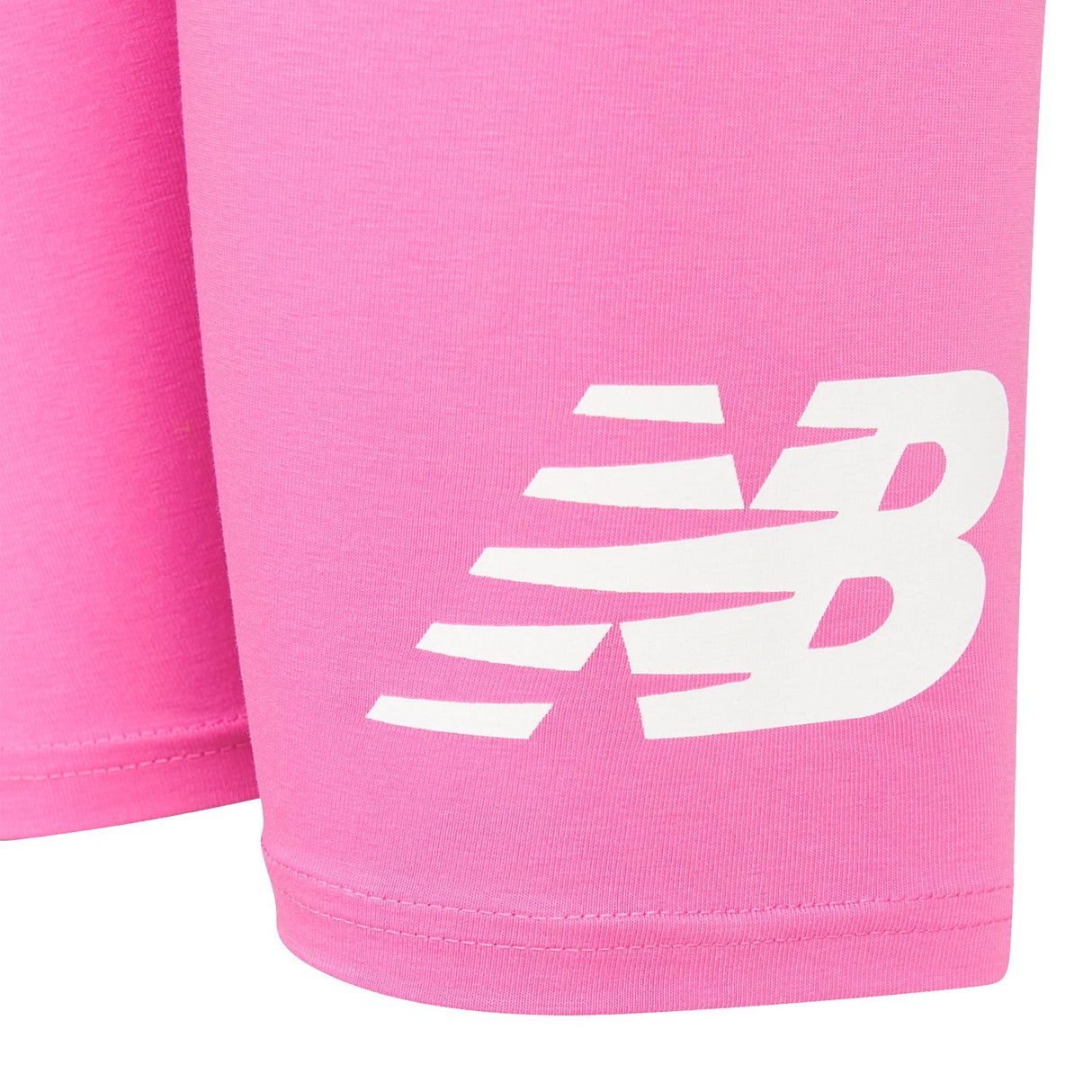 New Balance Girls' Stacked Logo Cycle Shorts-4