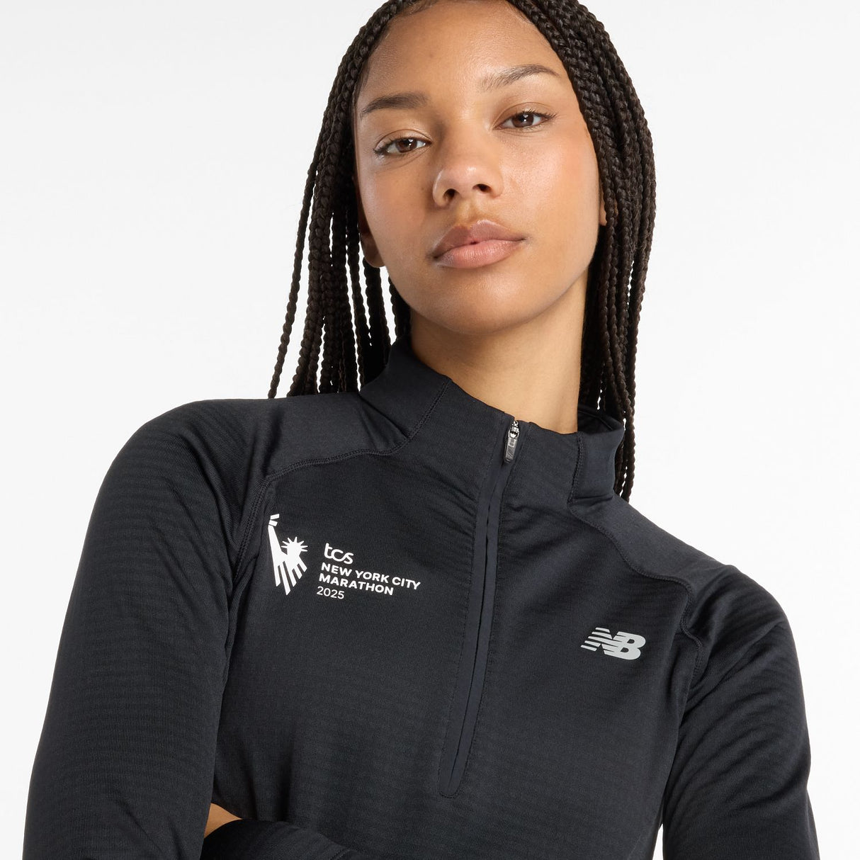 New Balance Women's NYC Marathon Athletics Heat Grid 1/2 Zip-5