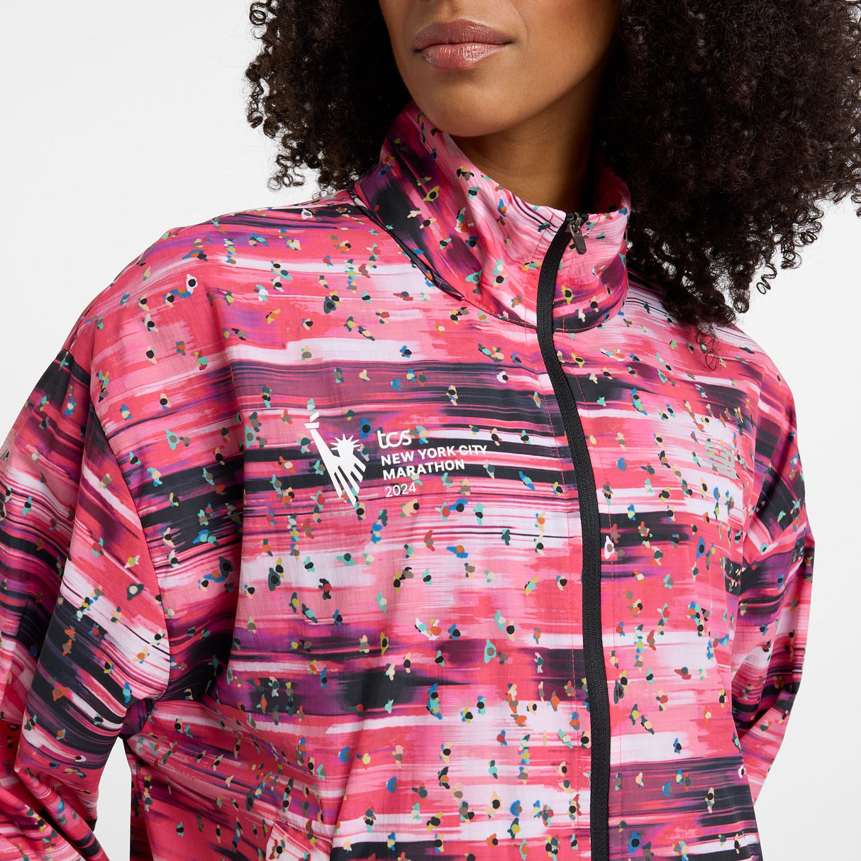 New Balance Women's NYC Marathon Printed Athletics Packable Jacket-6