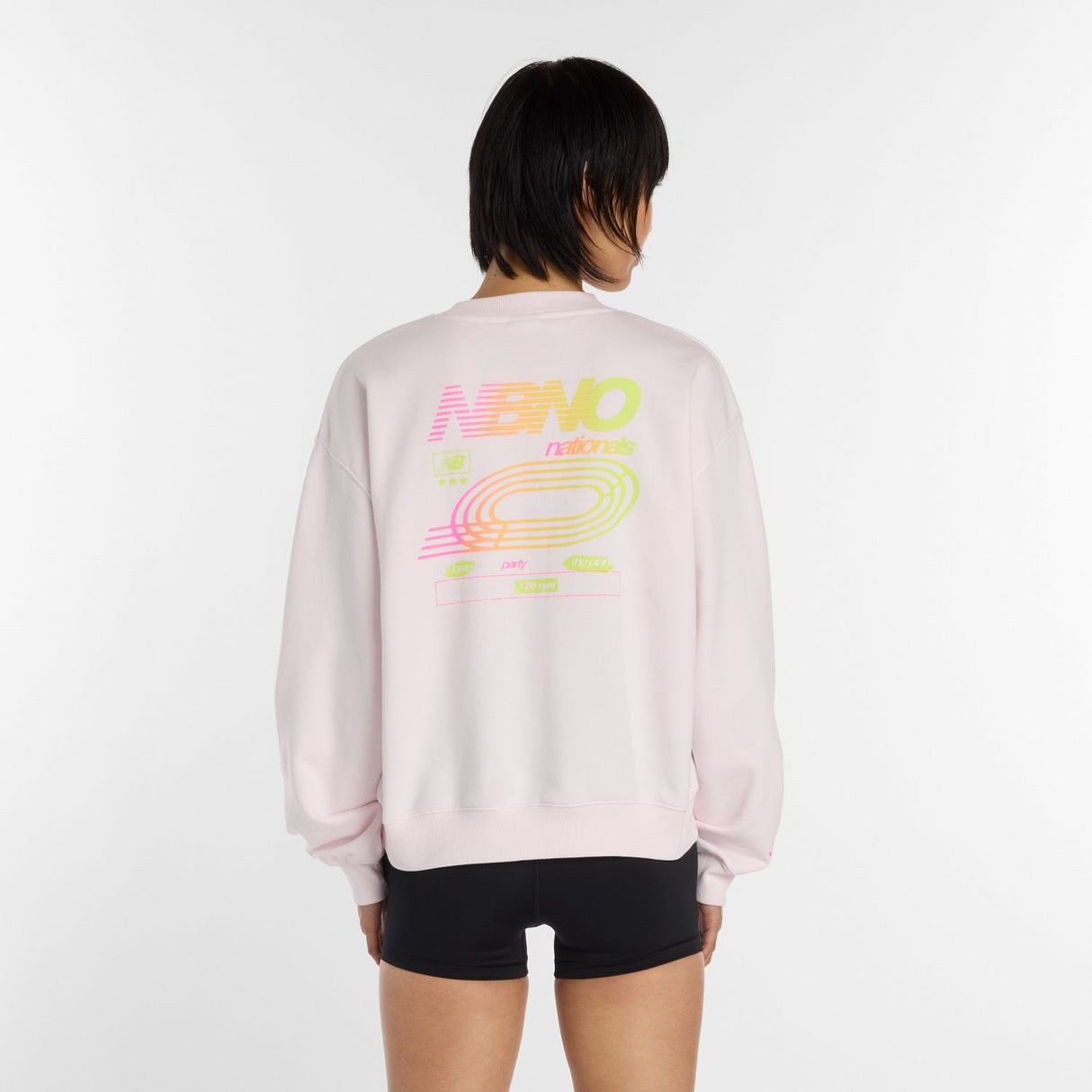 New Balance Women's Nationals Outdoor Sport Graphic Oversized Crew-3