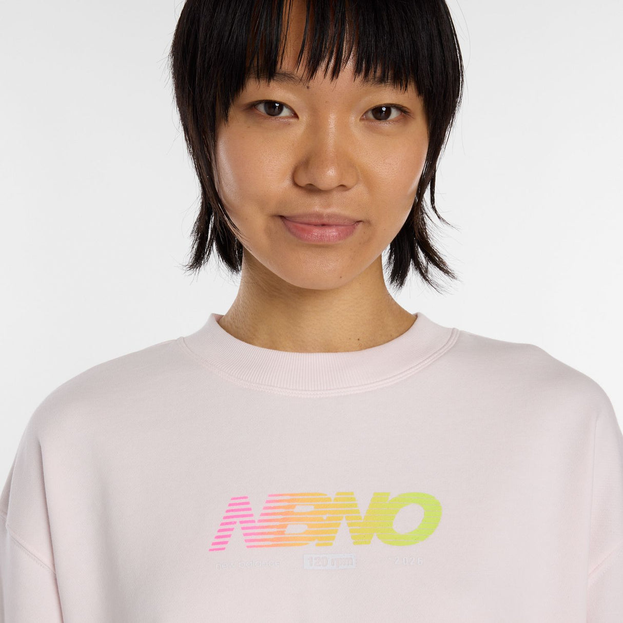 New Balance Women's Nationals Outdoor Sport Graphic Oversized Crew-5