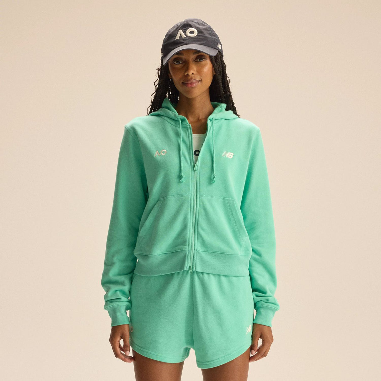 New Balance Women's Australian Open Coastal Fleece Full Zip-3