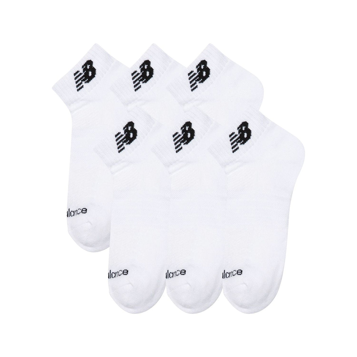 New Balance Daily Essentials Cushion Low Cut Socks 6 Pack-2