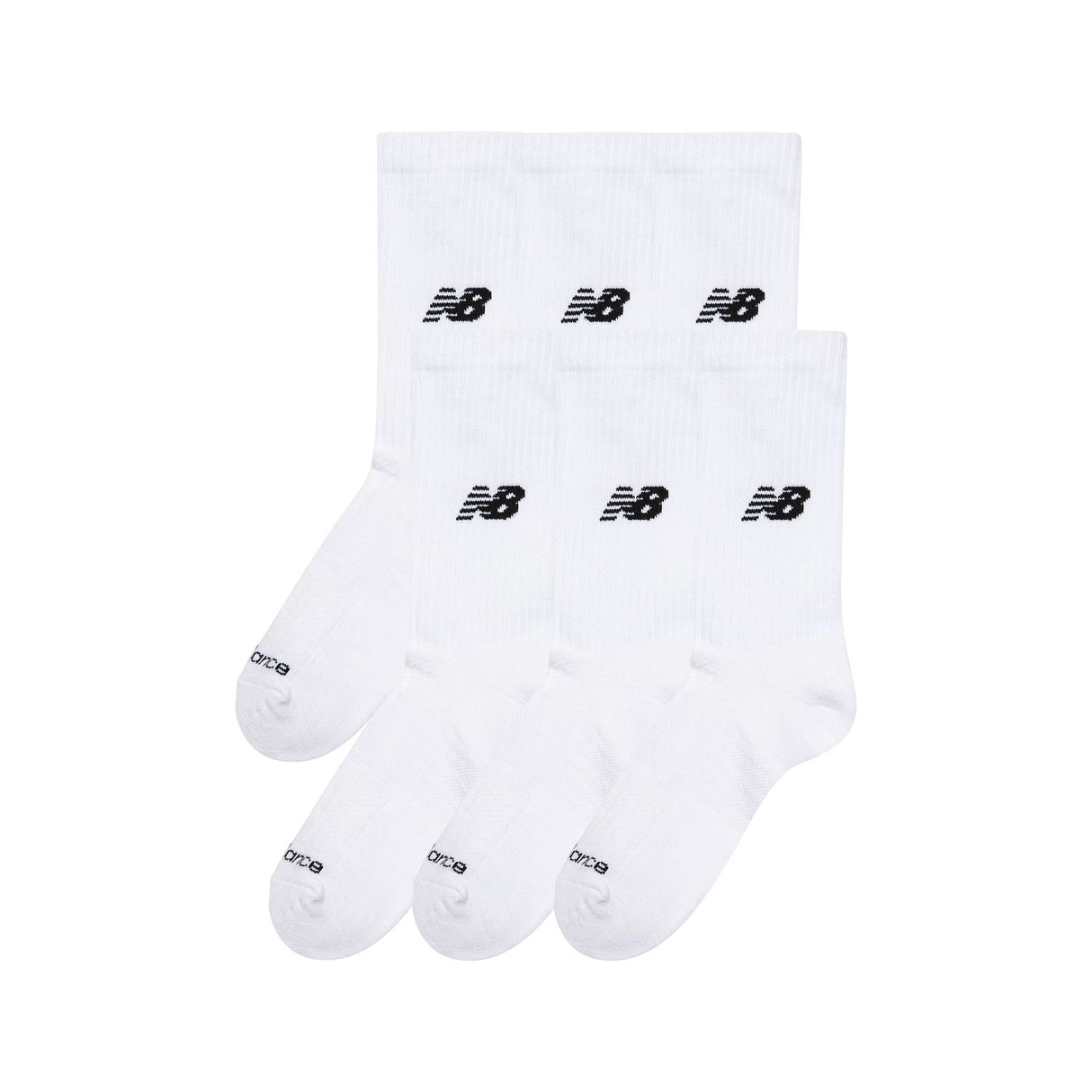New Balance Daily Essentials Cushion Crew Socks 6 Pack-2