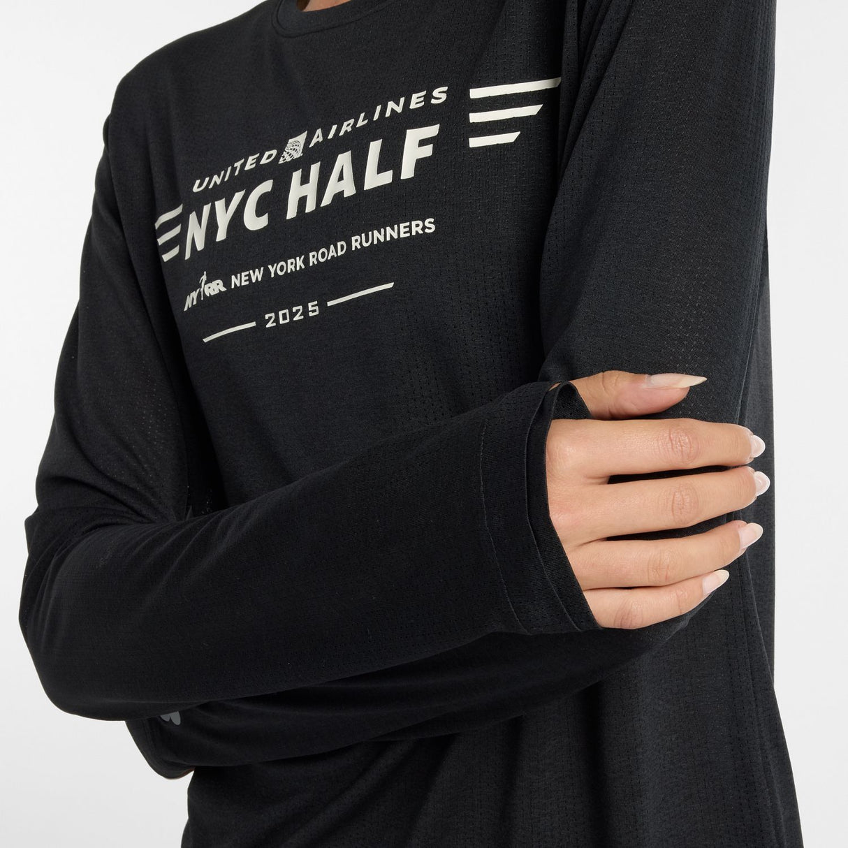 New Balance Women's United Airlines NYC Half Athletics Long Sleeve-7