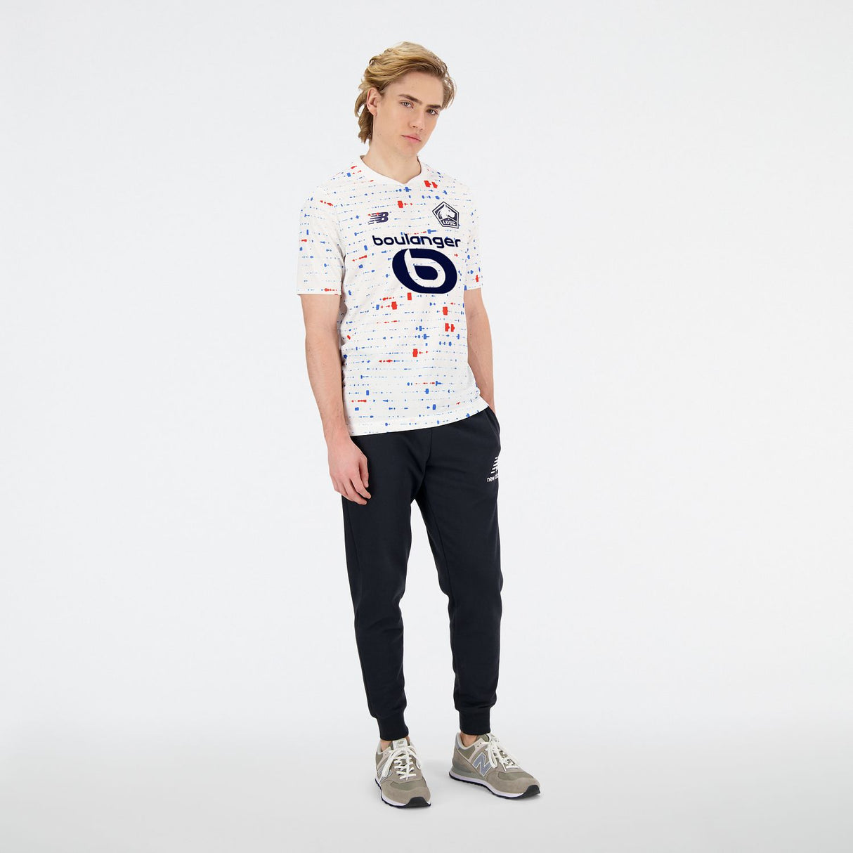 New Balance Men's Lille LOSC Away Short Sleeve Soccer Jersey-5