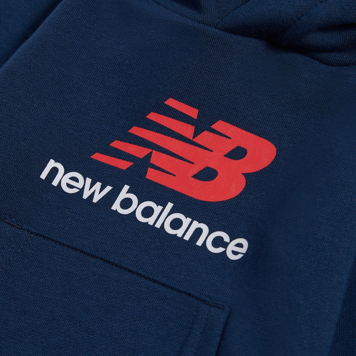 New Balance Boys' French Terry Stacked Logo Hoodie-3