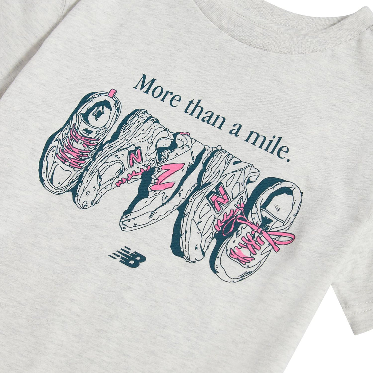 New Balance Girls' More Than A Mile T-Shirt-3