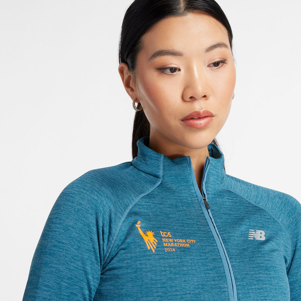 New Balance Women's NYC Marathon Athletics Heat Grid Half Zip-7
