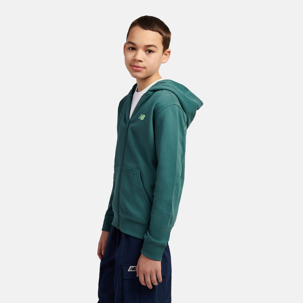 New Balance Boys' Centre Fitness Full Zip Hoodie-7
