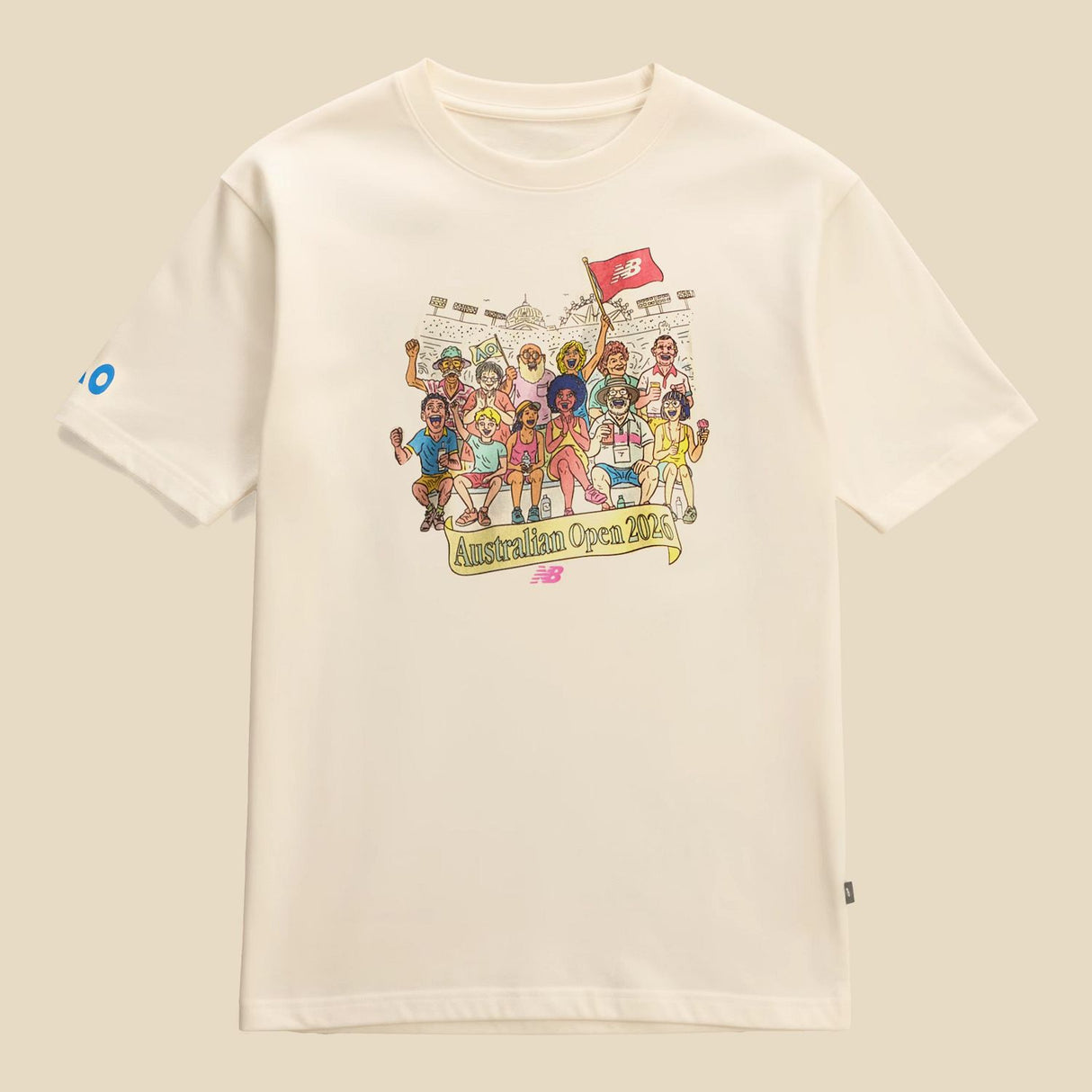 New Balance Men's Australian Open Crowded Graphic T-Shirt-1
