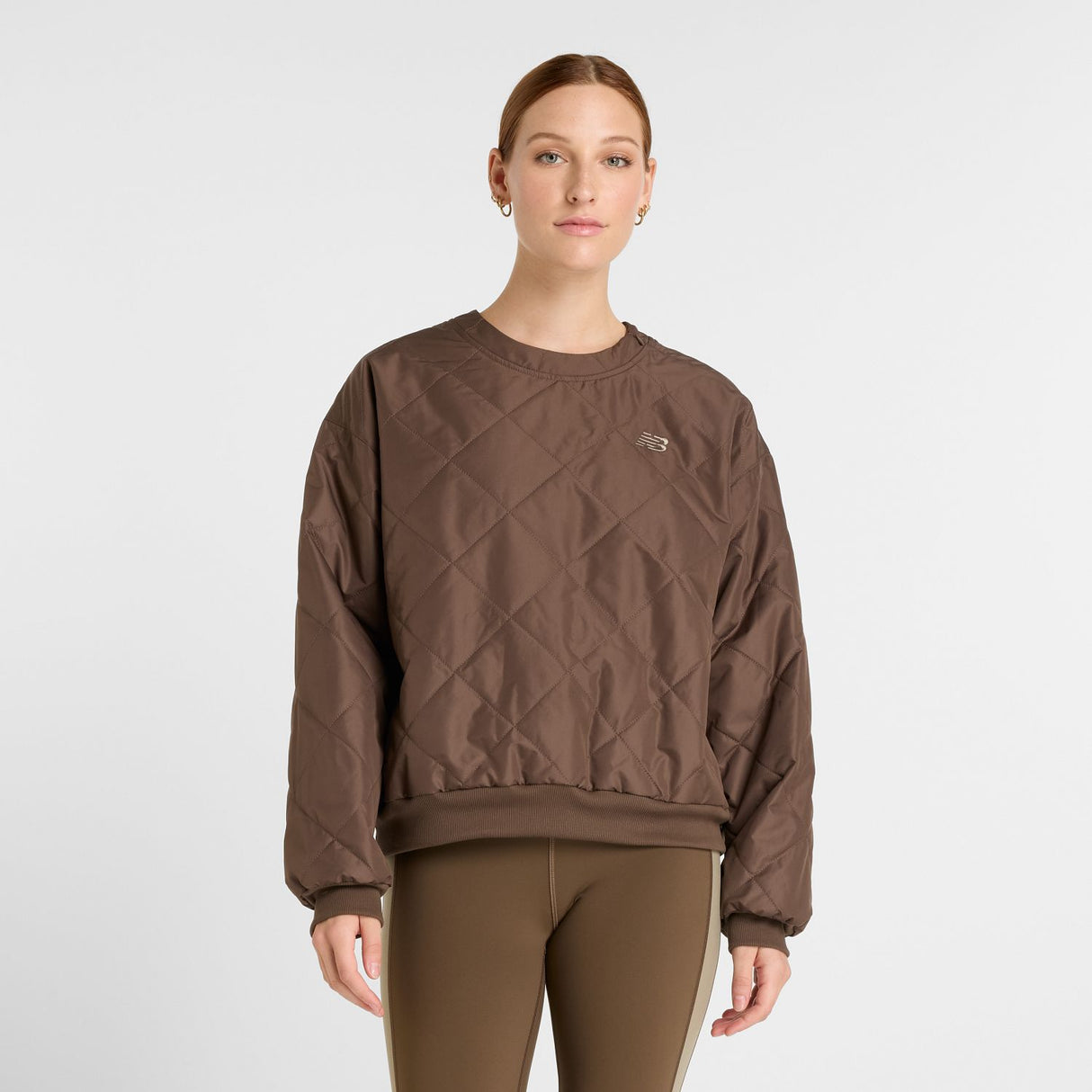 New Balance Women's Quilted Woven Crew-3