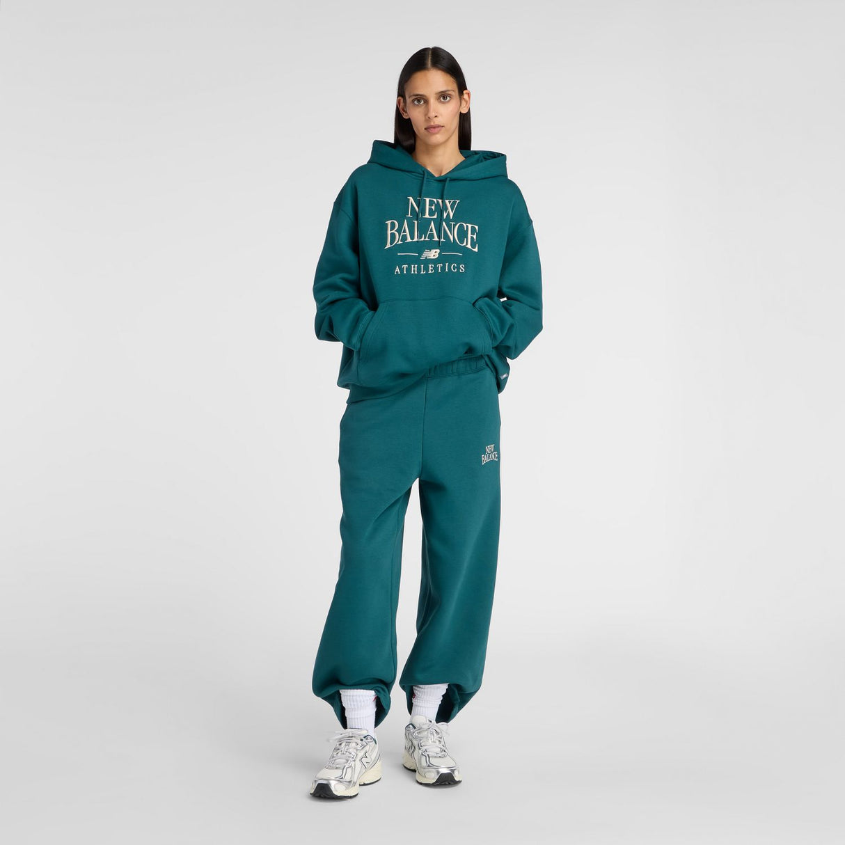 New Balance Women's Trackside Fleece Hoodie-1