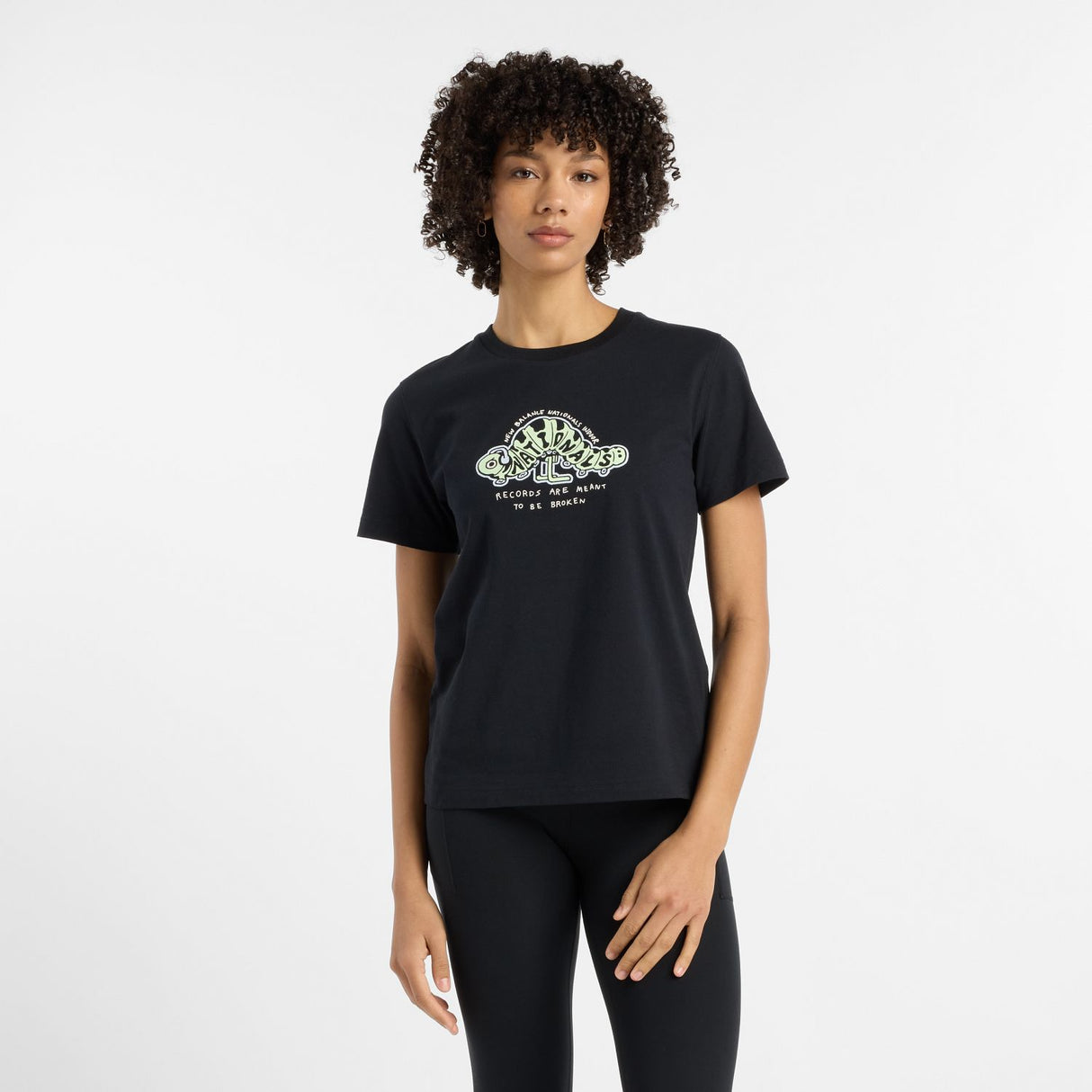 New Balance Women's Sport Essentials Jersey Logo T-Shirt-1