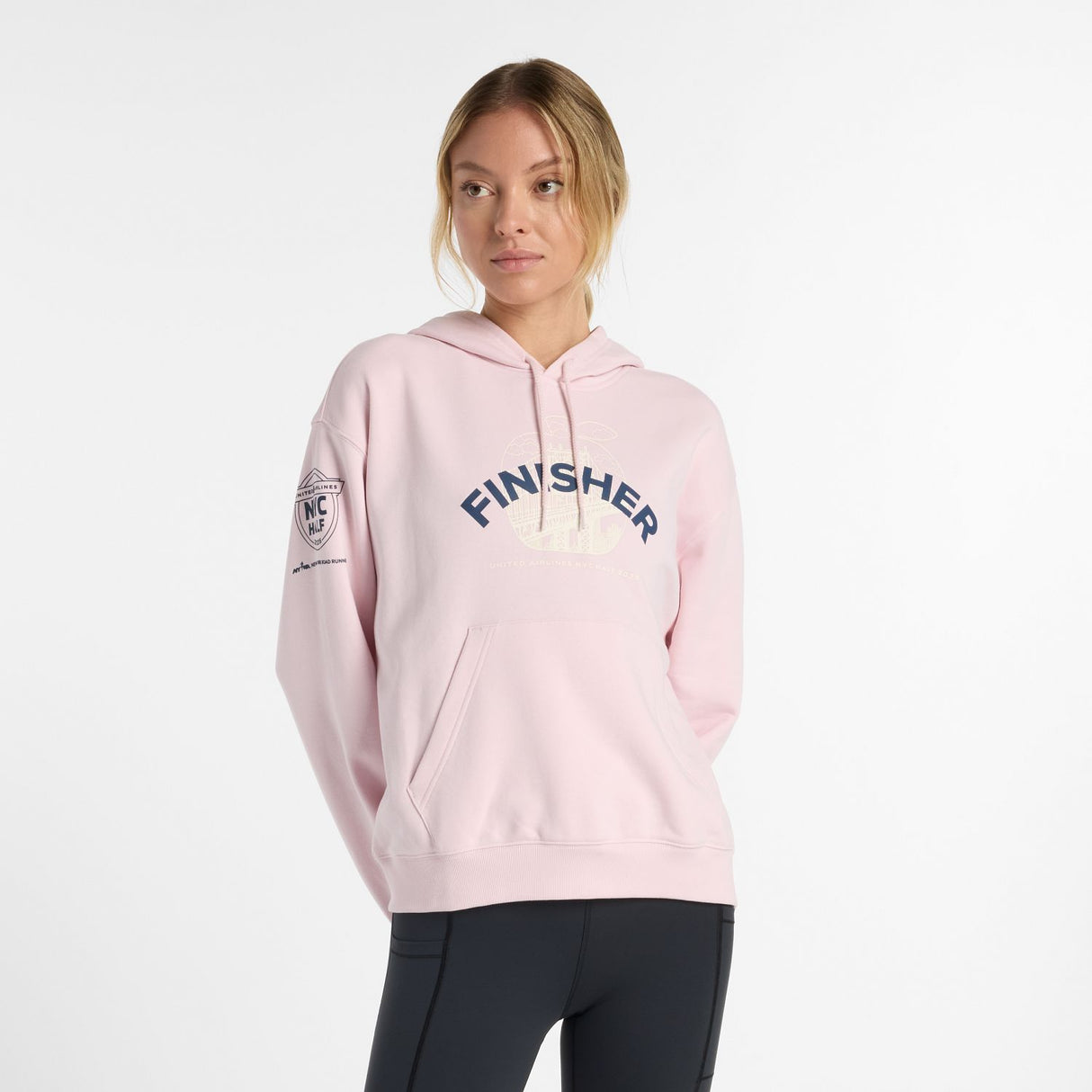 New Balance Women's United Airlines NYC Half French Terry Finisher Hoodie-3