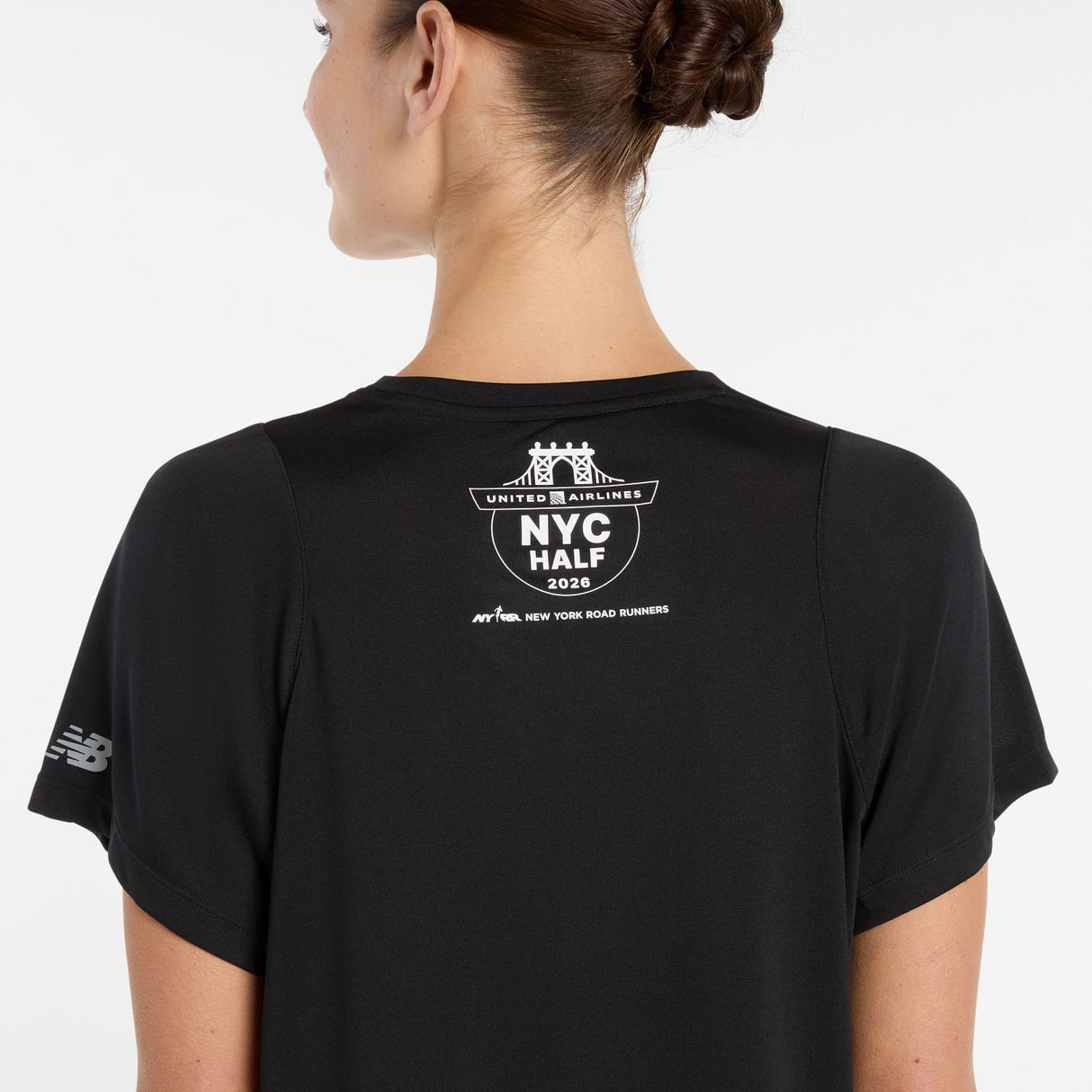 New Balance Women's United Airlines NYC Half Drapey Jersey T-Shirt-5