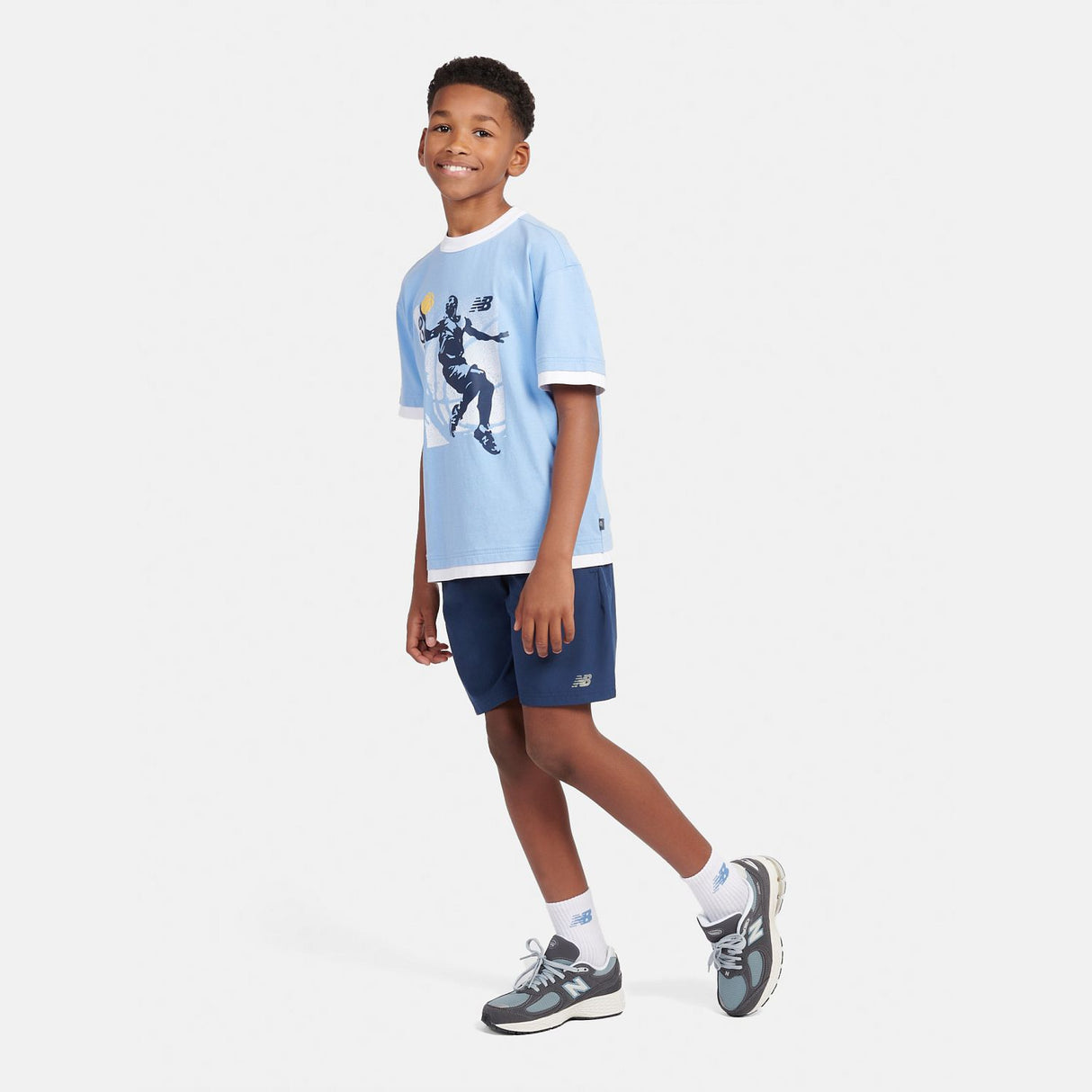 New Balance Boys' Hoops Layup Graphic Tee-4