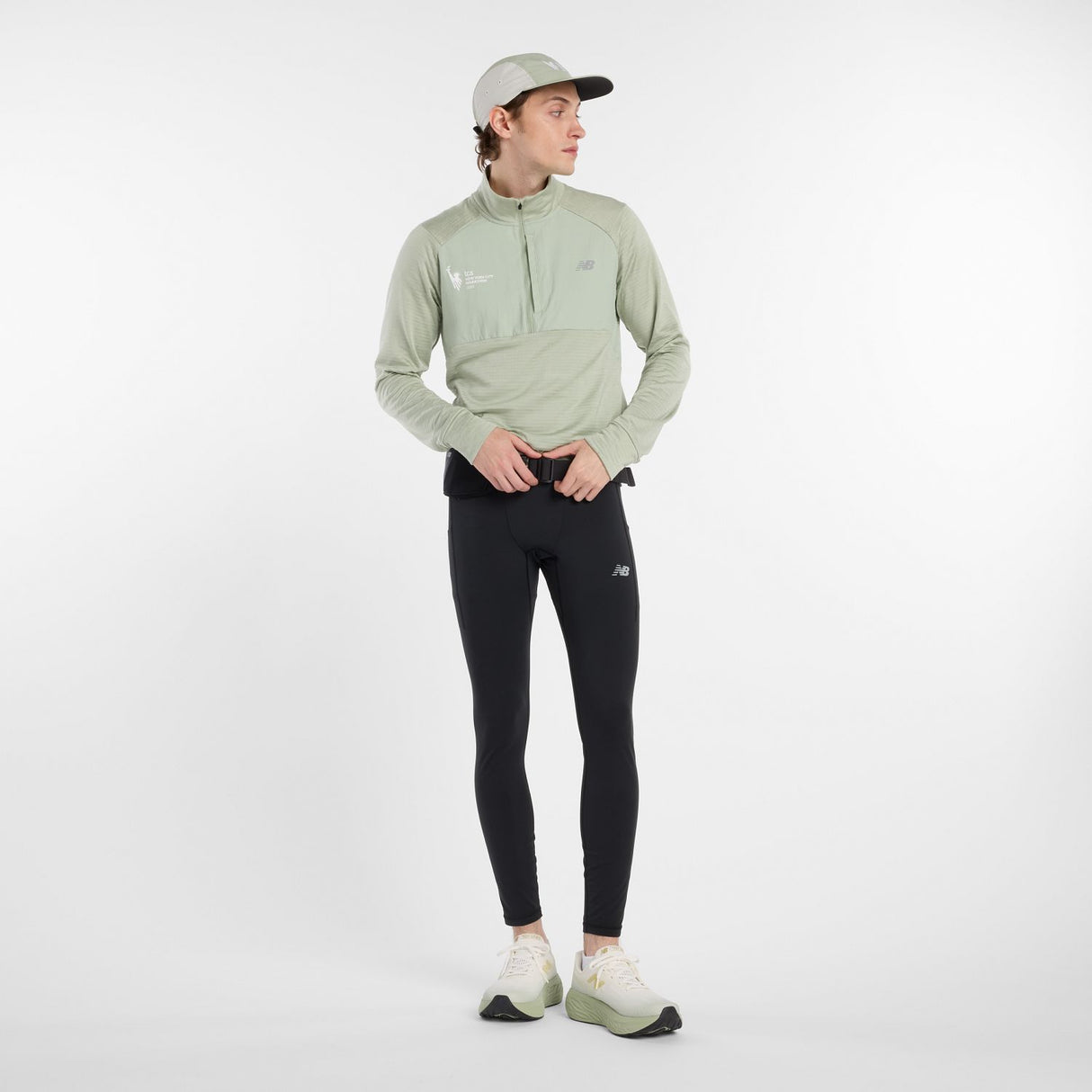 New Balance Men's NYC Marathon Heat Grid 1/2 Zip-1