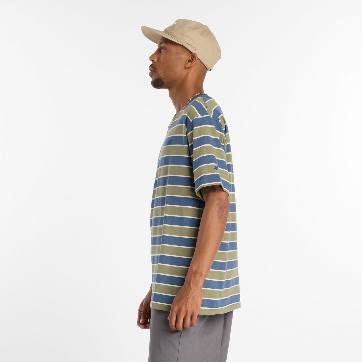 New Balance Men's Numeric Thin Stripe T-Shirt-5