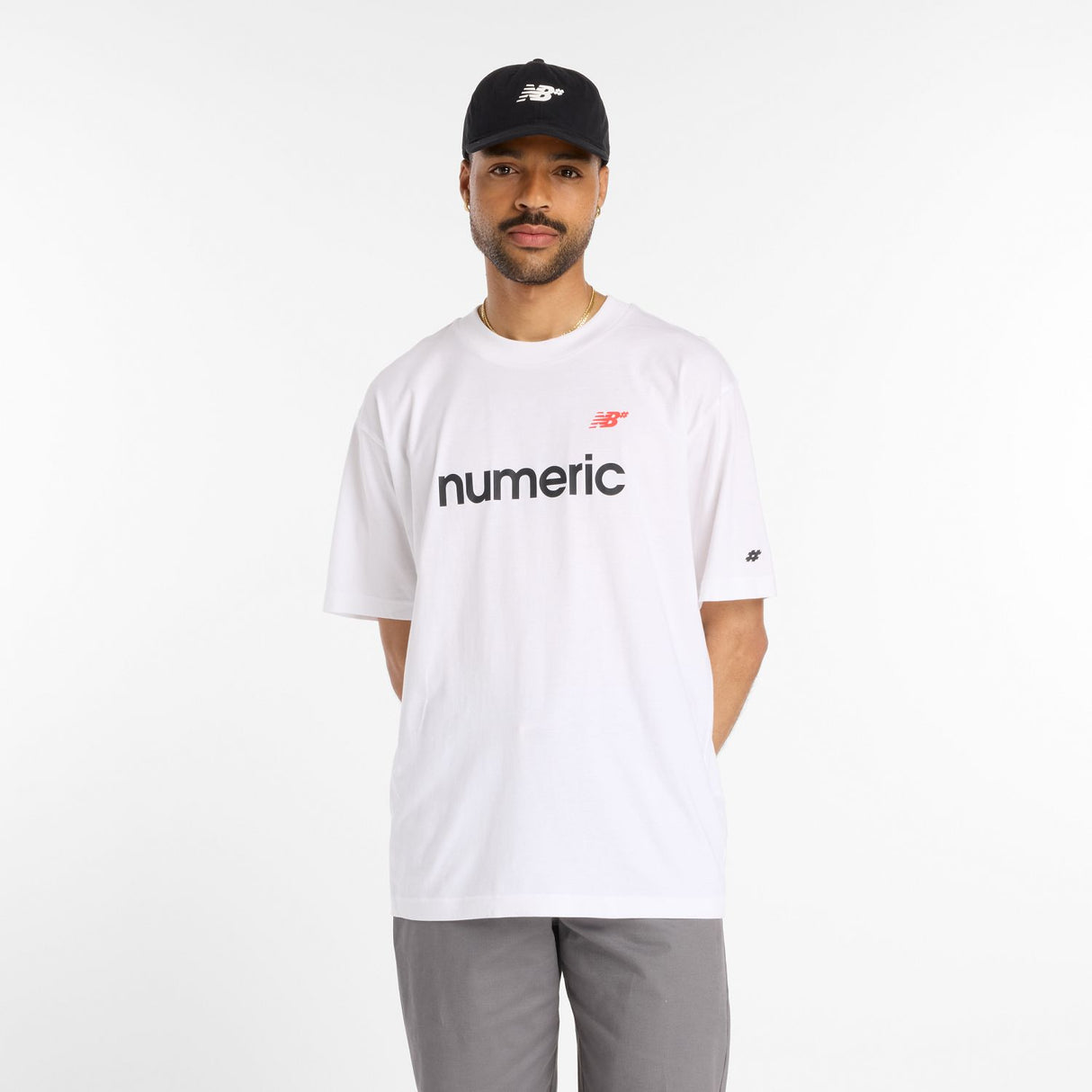 New Balance Men's Numeric Linear Logo T-Shirt-3