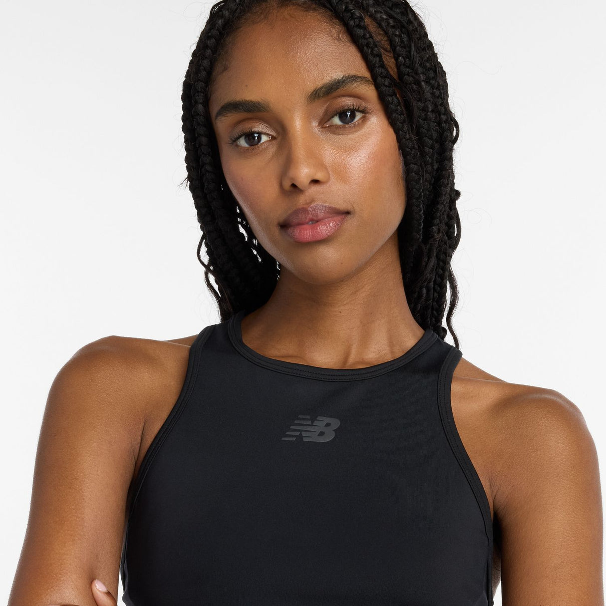 New Balance Women's Nationals Indoor Fast Days Fitted Crop Tank-5