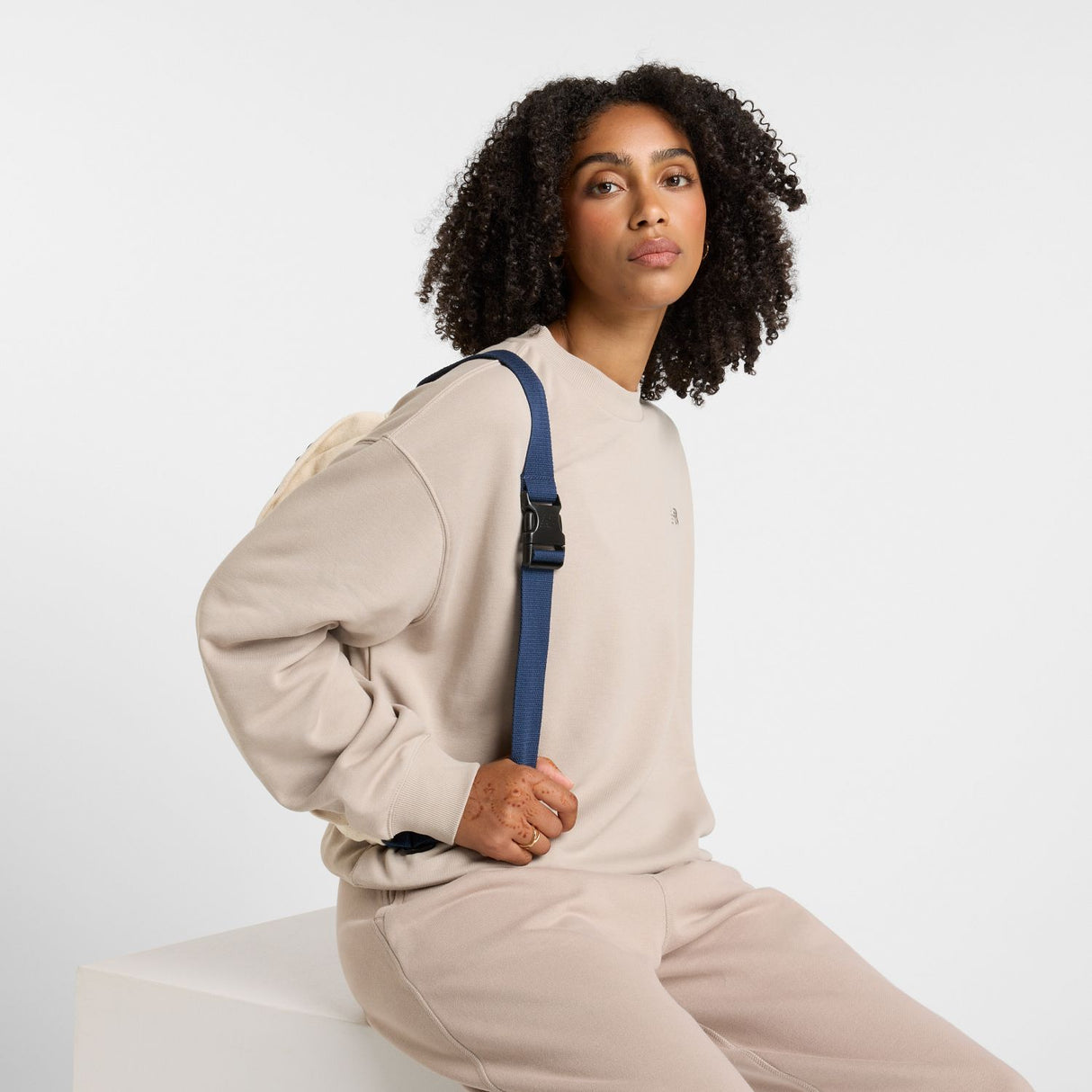 New Balance Women's Sport Essentials French Terry Crew-2