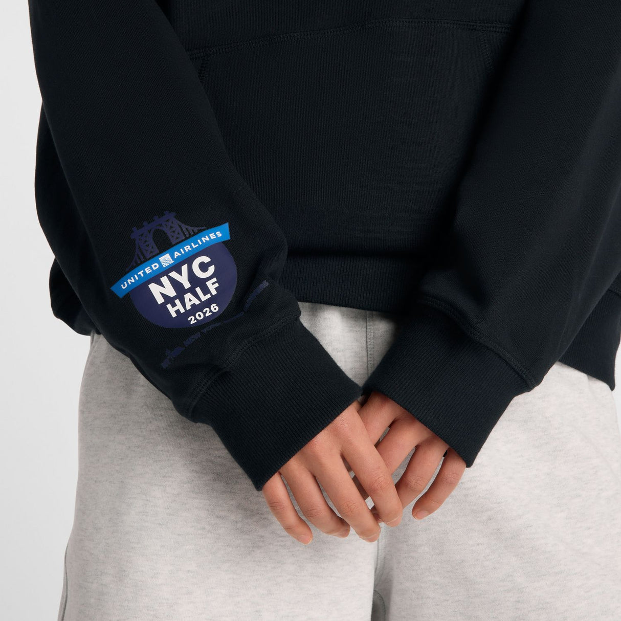 New Balance Women's United Airlines NYC Half Graphic Athletics Hoodie-5