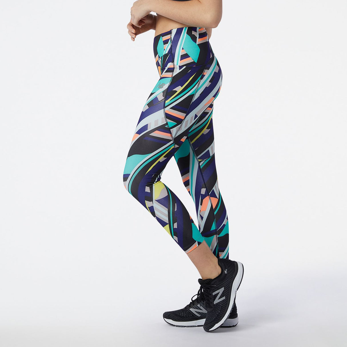 New Balance Women's Printed Impact Run Crop-2