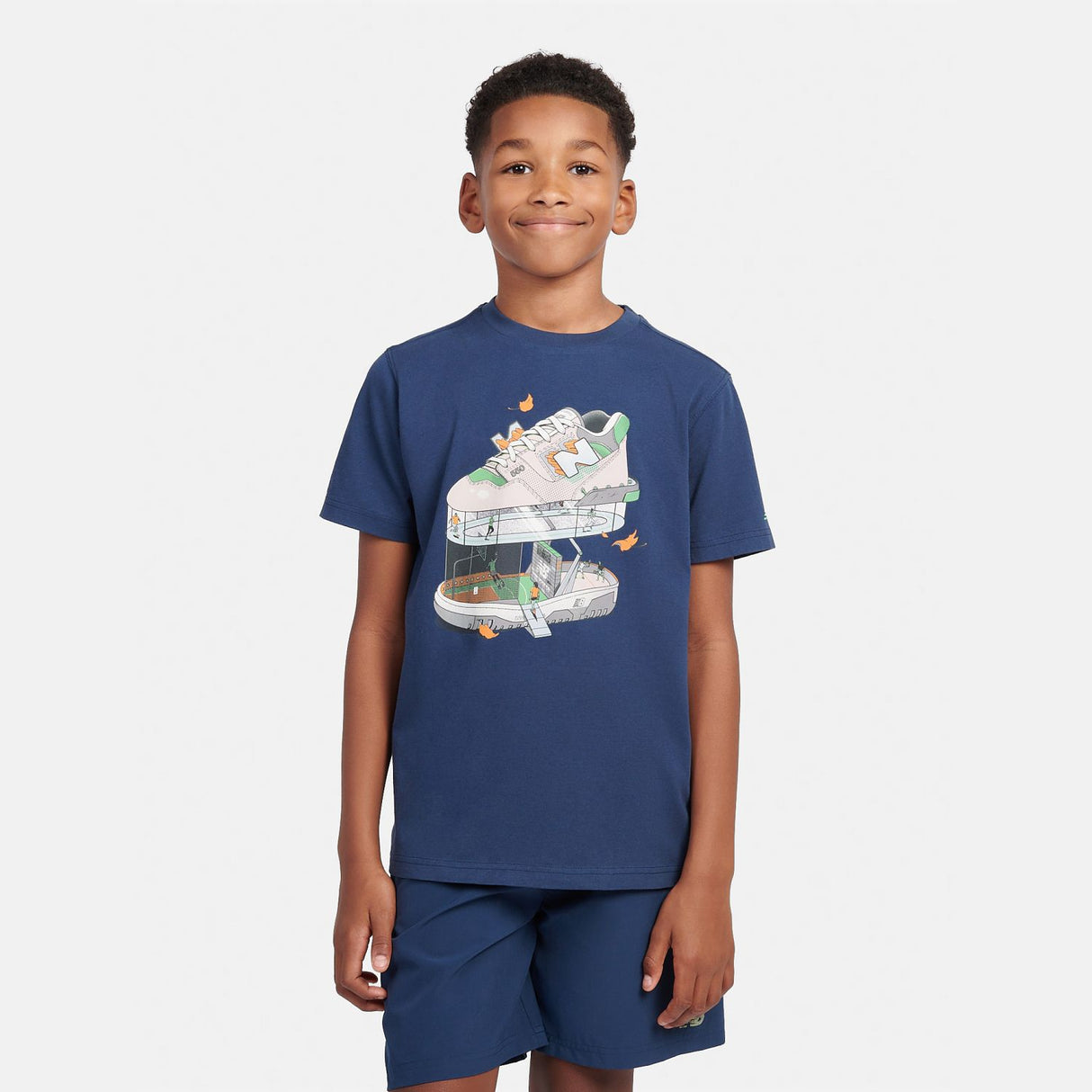 New Balance Boys' Fitness Centre Illustrated Graphic T-Shirt-6